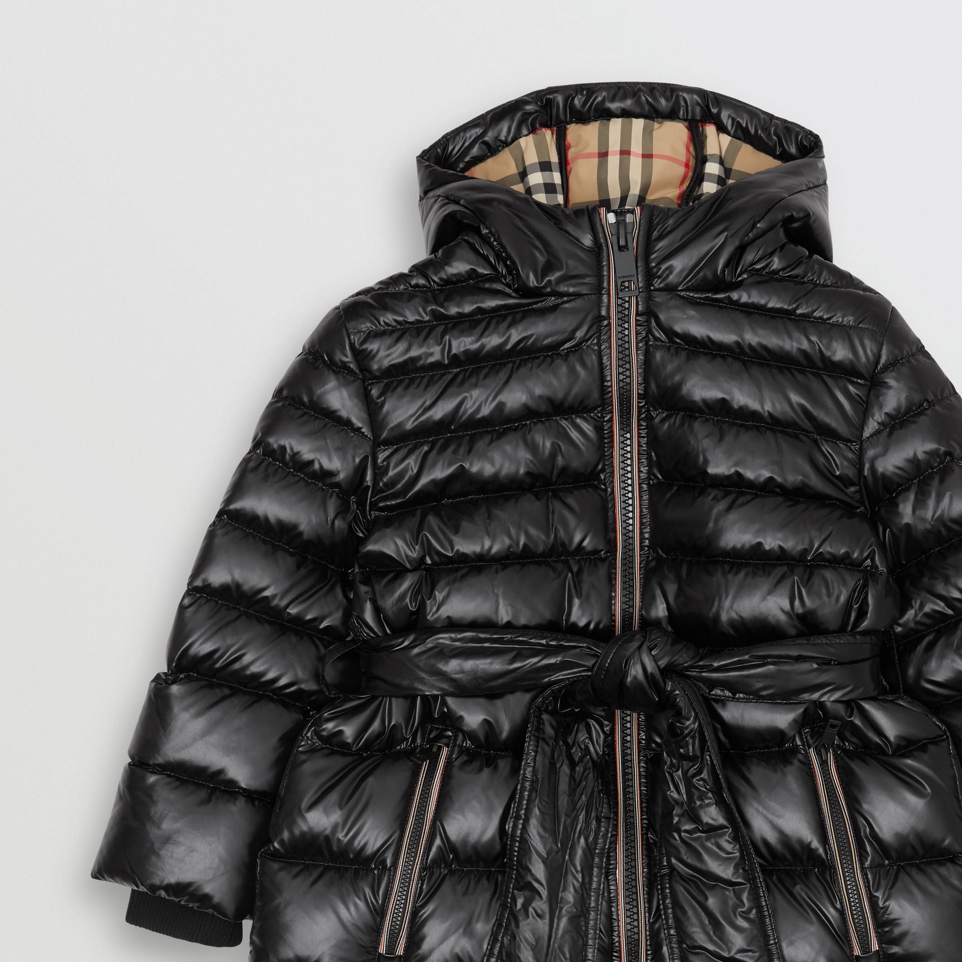 Girls Black Padded Down Coat