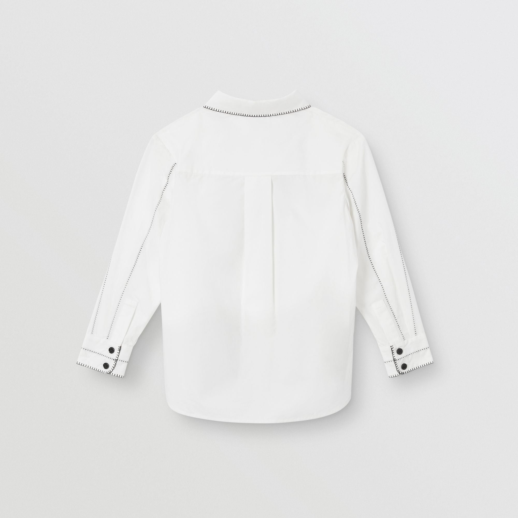 Girls White Cotton Shirt