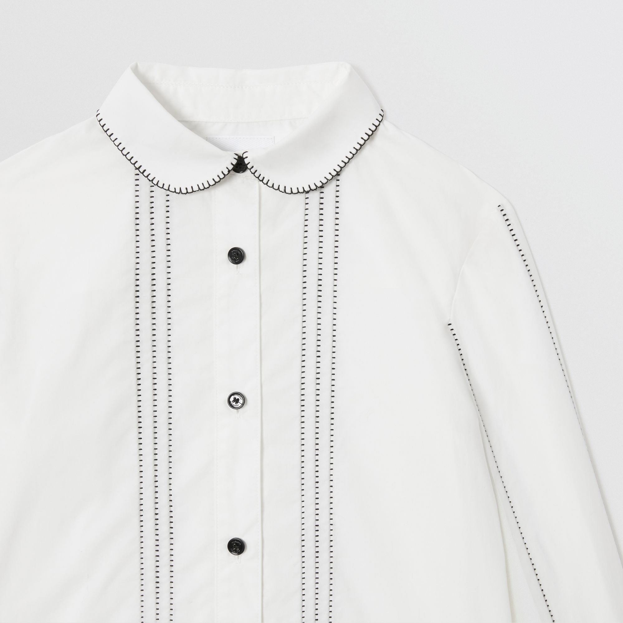 Girls White Cotton Shirt