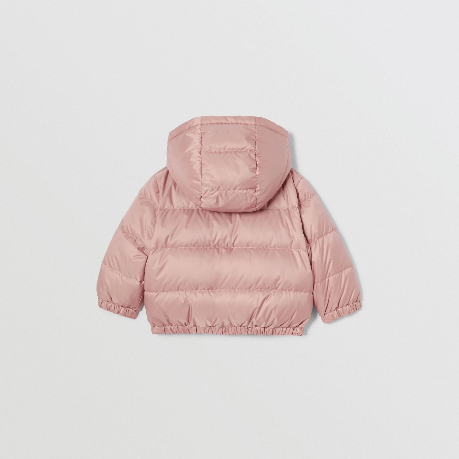 Baby Girls Pink & Archive Beige Reversible Padded Down Jacket