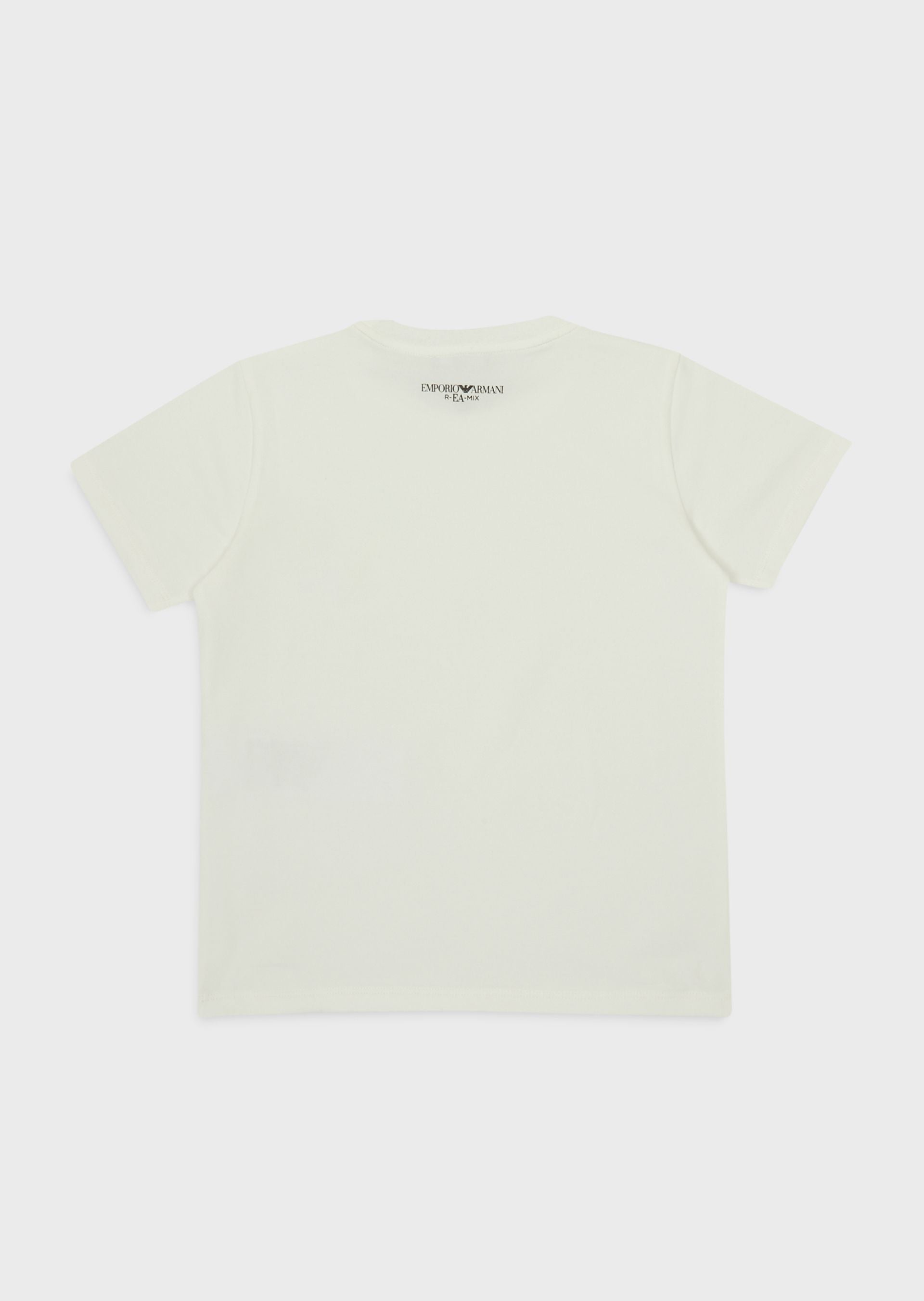 Boys White Cotton T-shirt