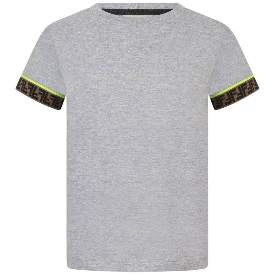 Boys Grey FF Cotton T-shirt