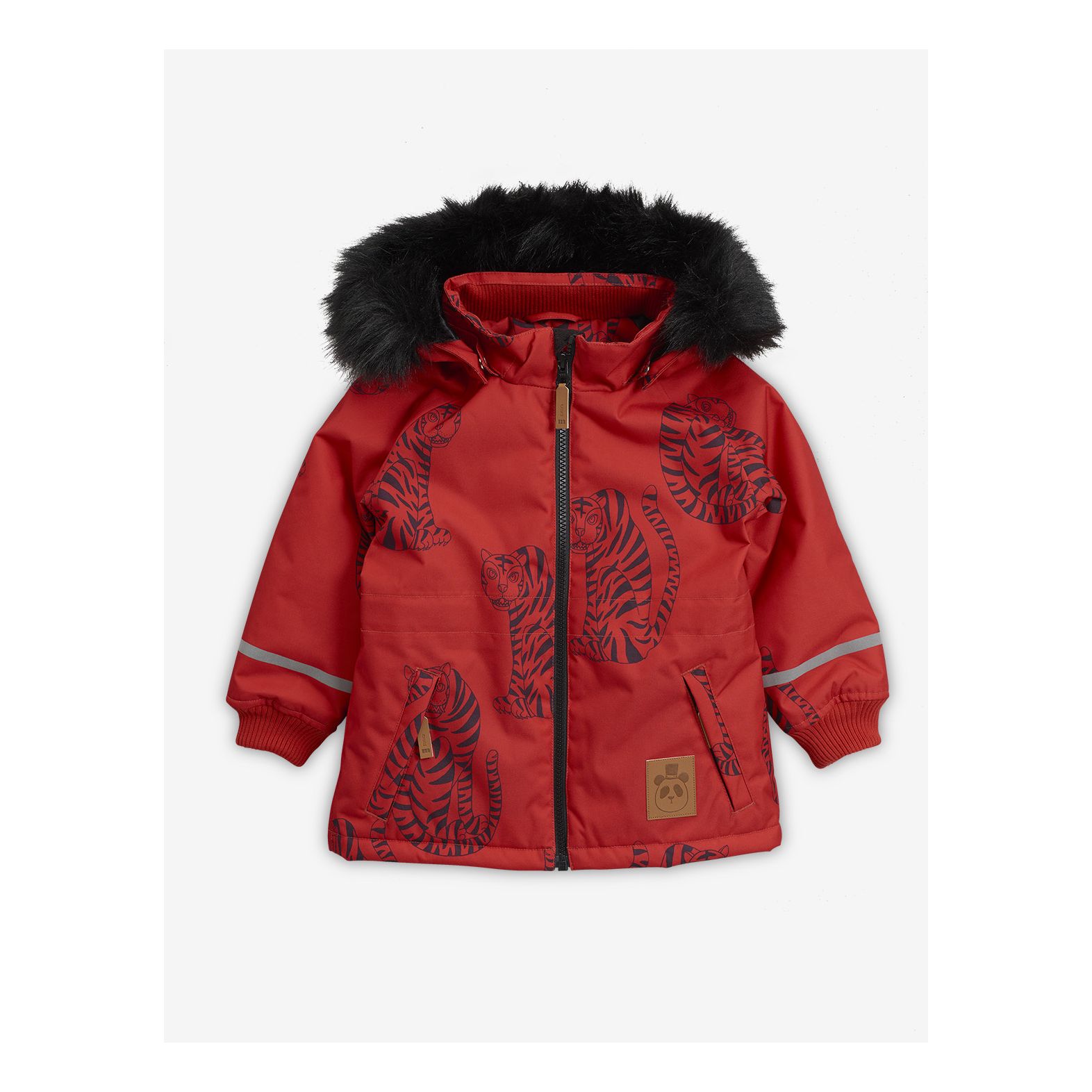 Boys & Girls Red Tiger Hooded Jacket