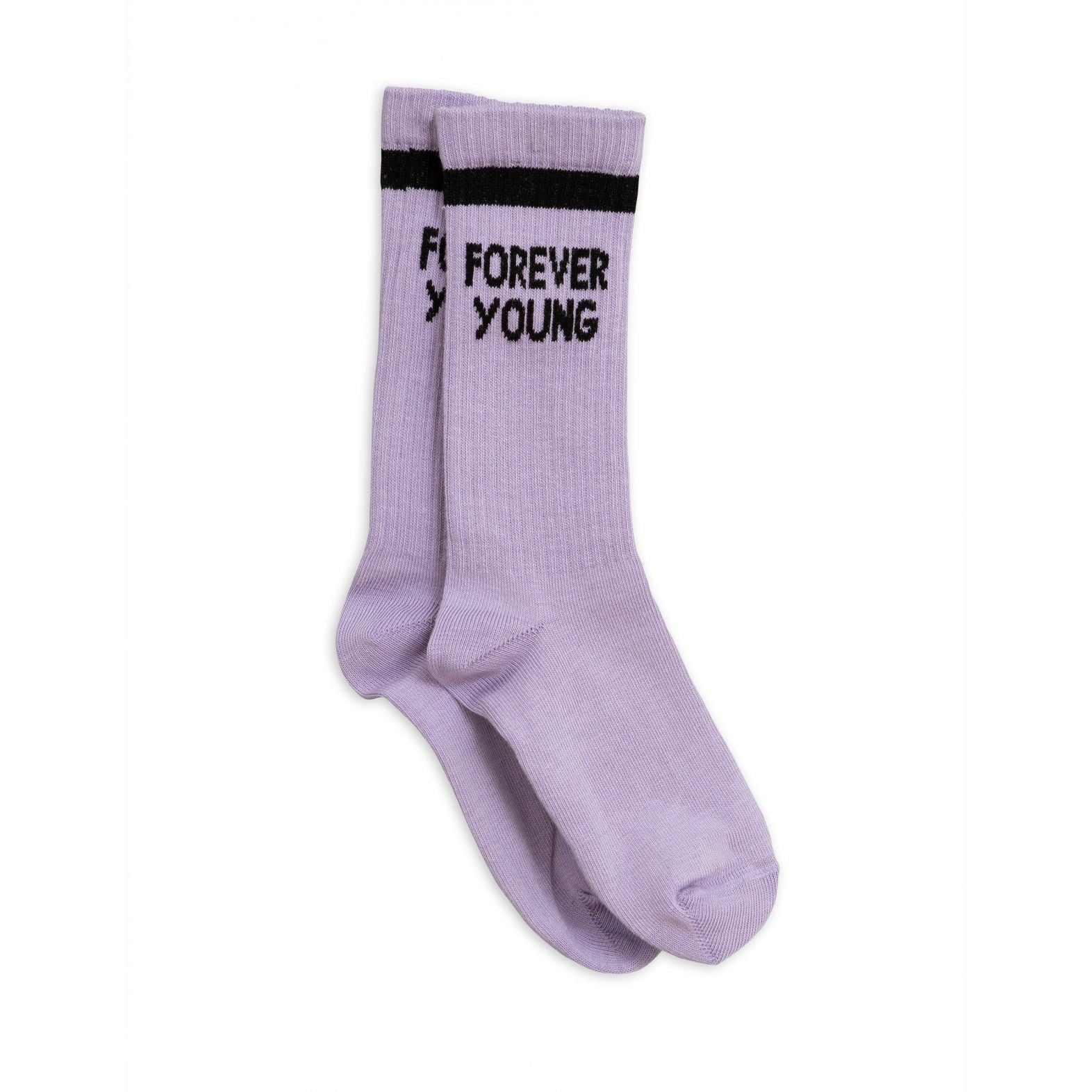 Baby Girls Purple Logo Cotton Socks