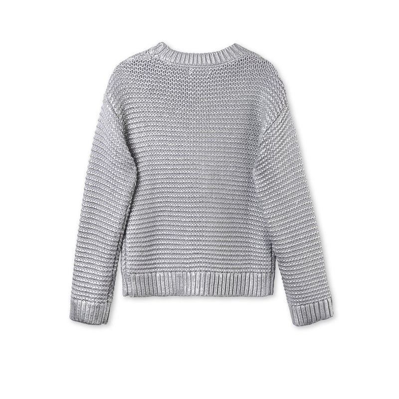 Girls & Boys Heather Grey Cotton 'Blossom' Sweater - CÉMAROSE | Children's Fashion Store - 2