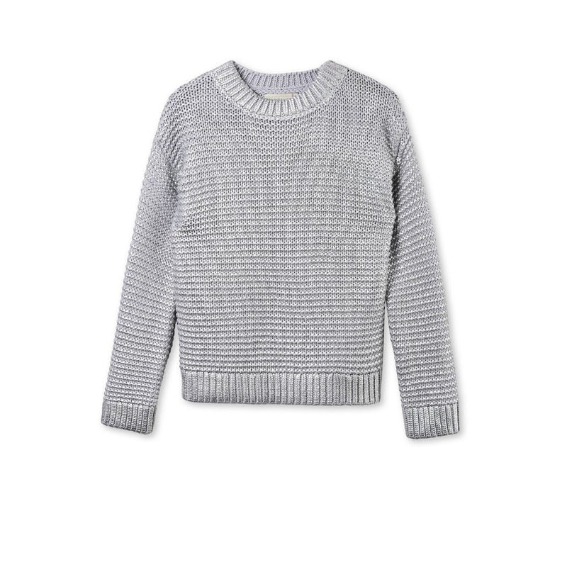 Girls & Boys Heather Grey Cotton 'Blossom' Sweater - CÉMAROSE | Children's Fashion Store - 1