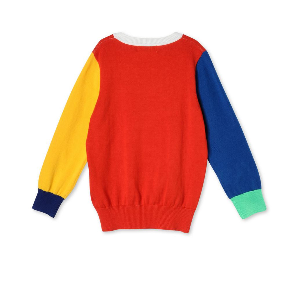 Girls Red Guitar Print Lucky Jumper - CÉMAROSE | Children's Fashion Store - 2