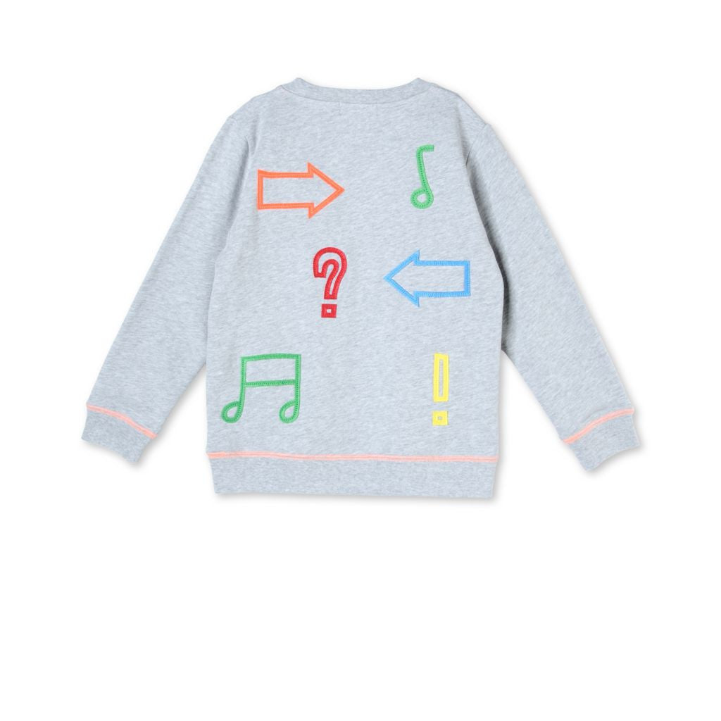Boys Grey Musical Notes Biz Sweatshirt - CÉMAROSE | Children's Fashion Store - 2