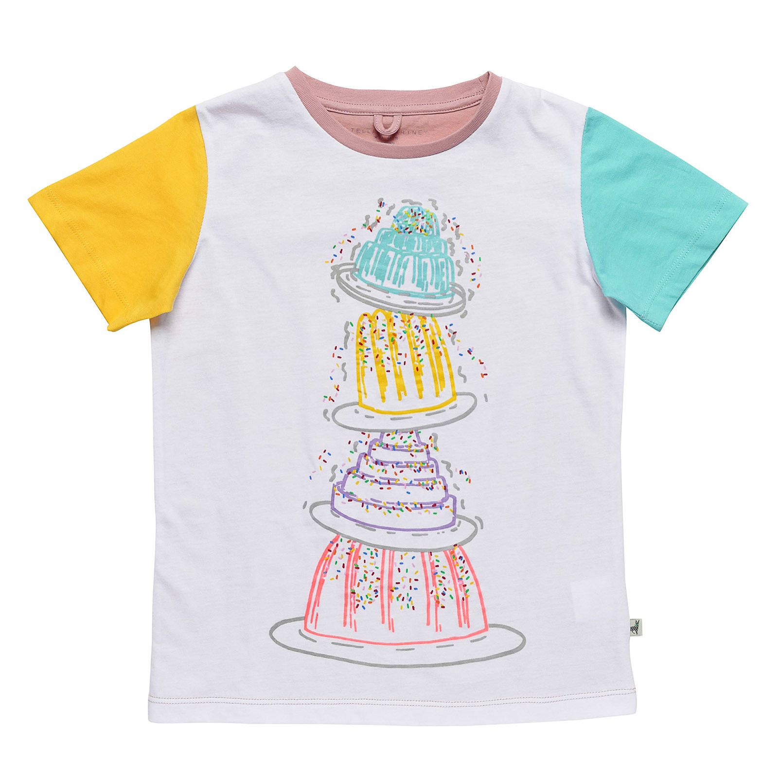 Girls White Wobbly Jelly Printed Cotton T-Shirt - CÉMAROSE | Children's Fashion Store