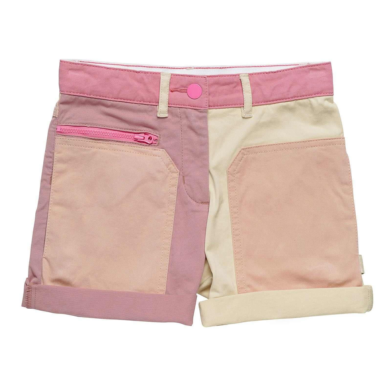 Girls Beige Cotton Patch Pockets Shorts - CÉMAROSE | Children's Fashion Store