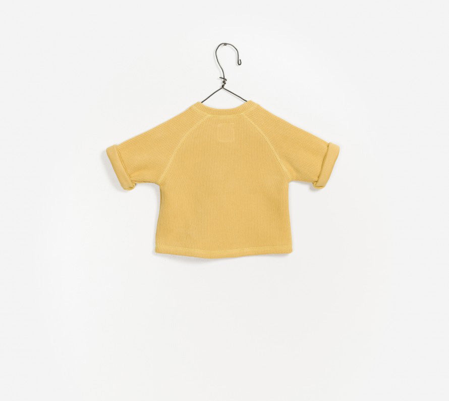 Baby Boys Yellow Cotton Sweater