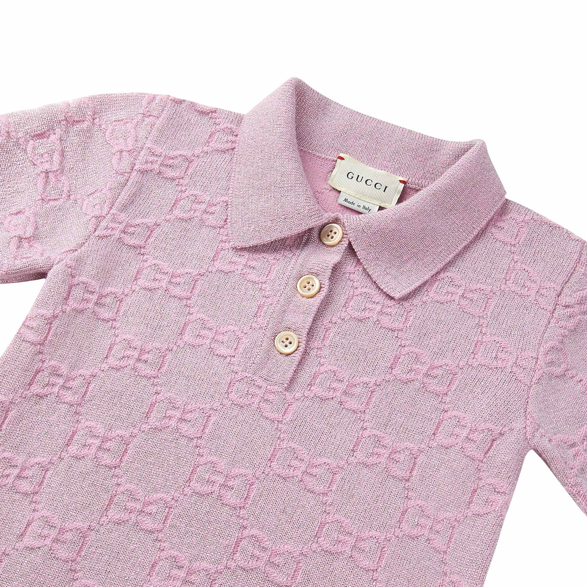 Baby Girls Pink Wool Dress
