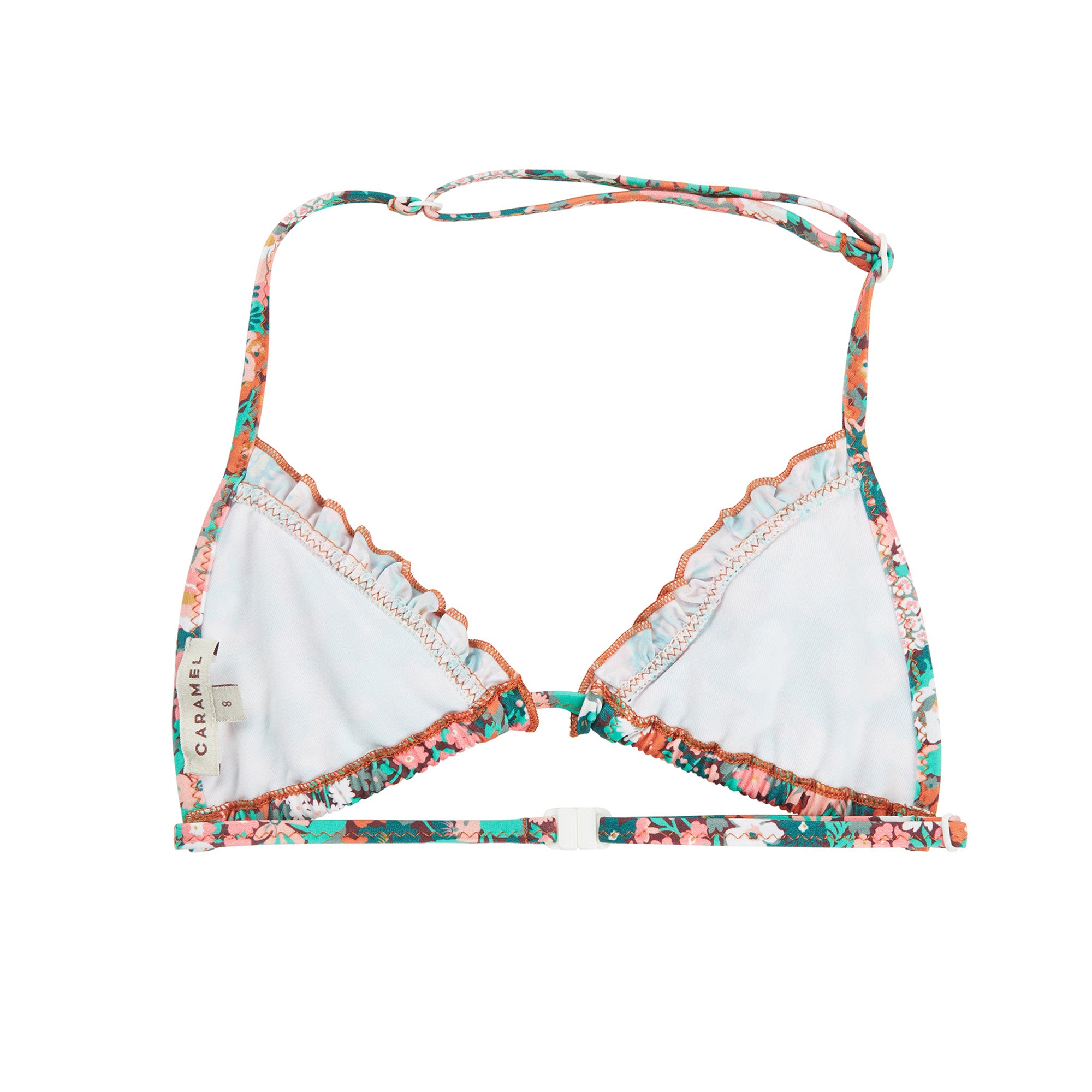 Girls Green Floral Swimsuit