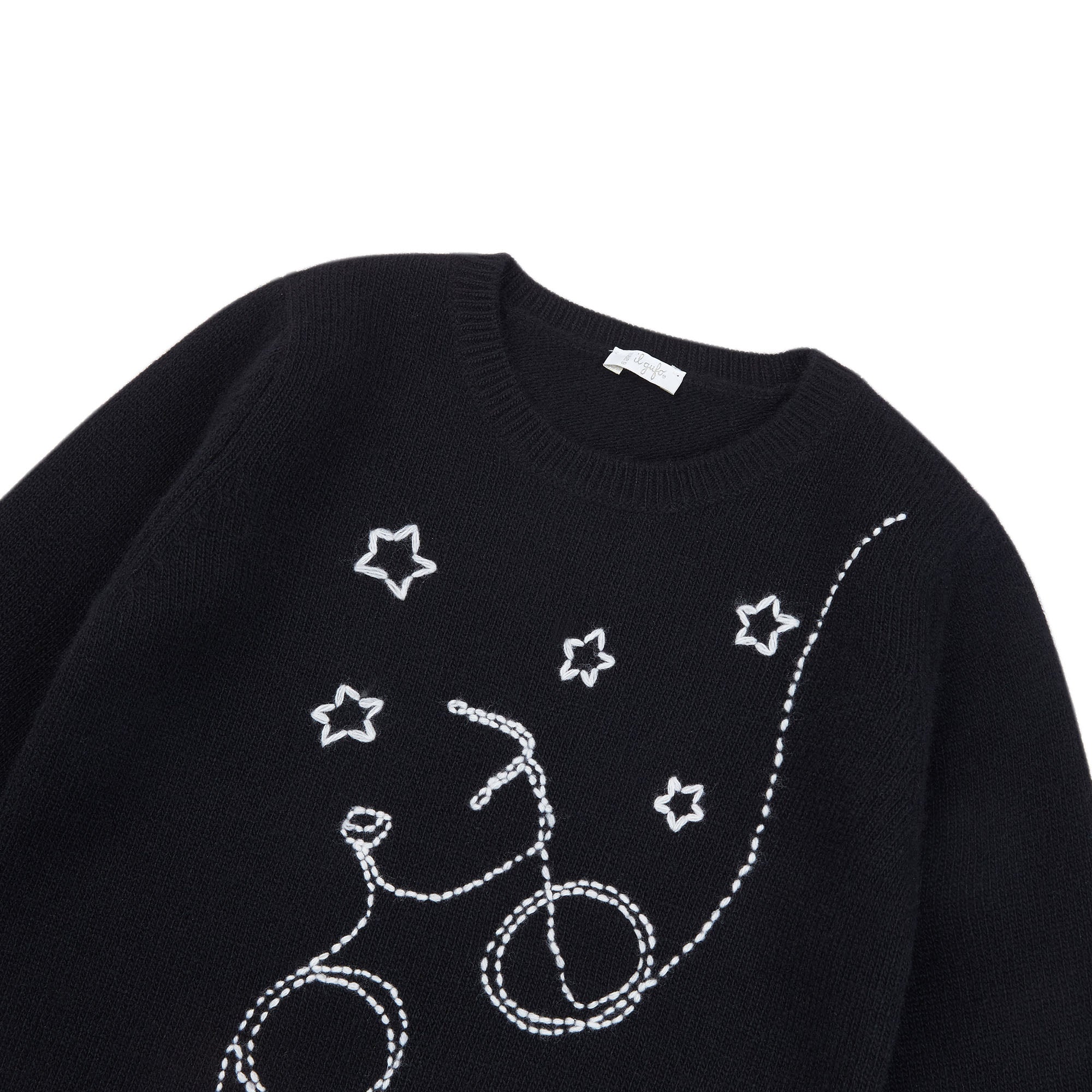 Girls Black Wool Sweater