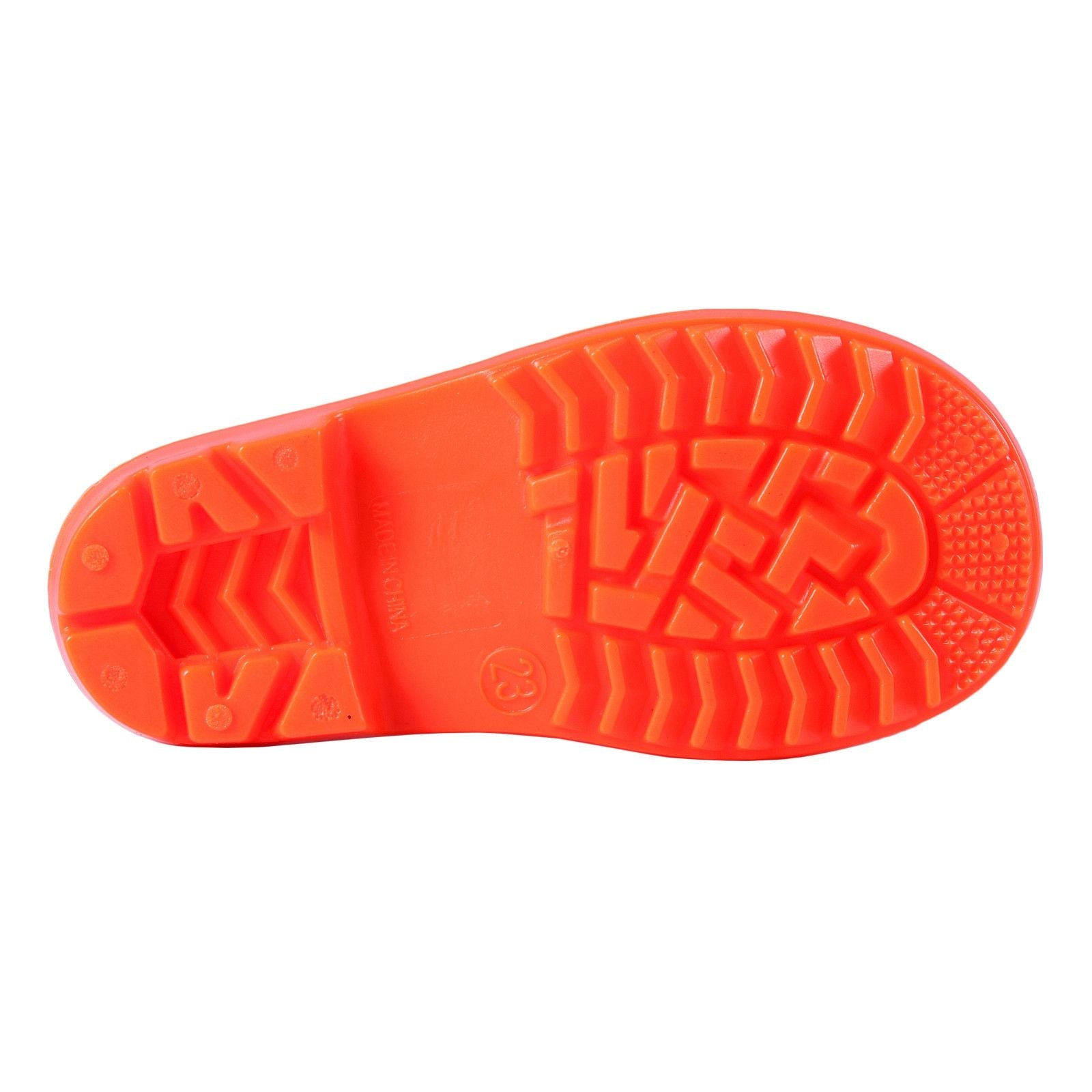 Girls Orange Transparent Boots - CÉMAROSE | Children's Fashion Store - 3