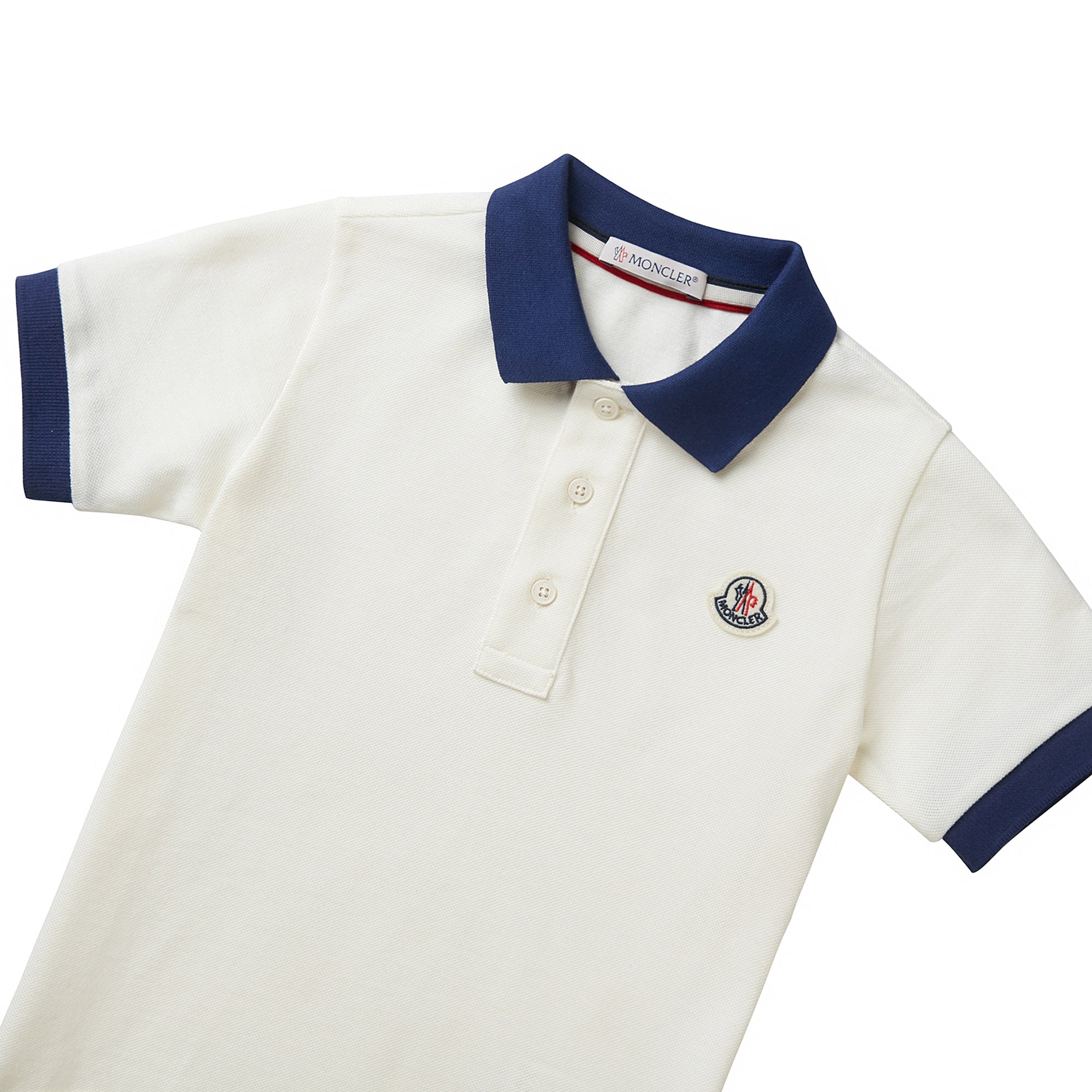 Boys White Cotton Polo Shirt