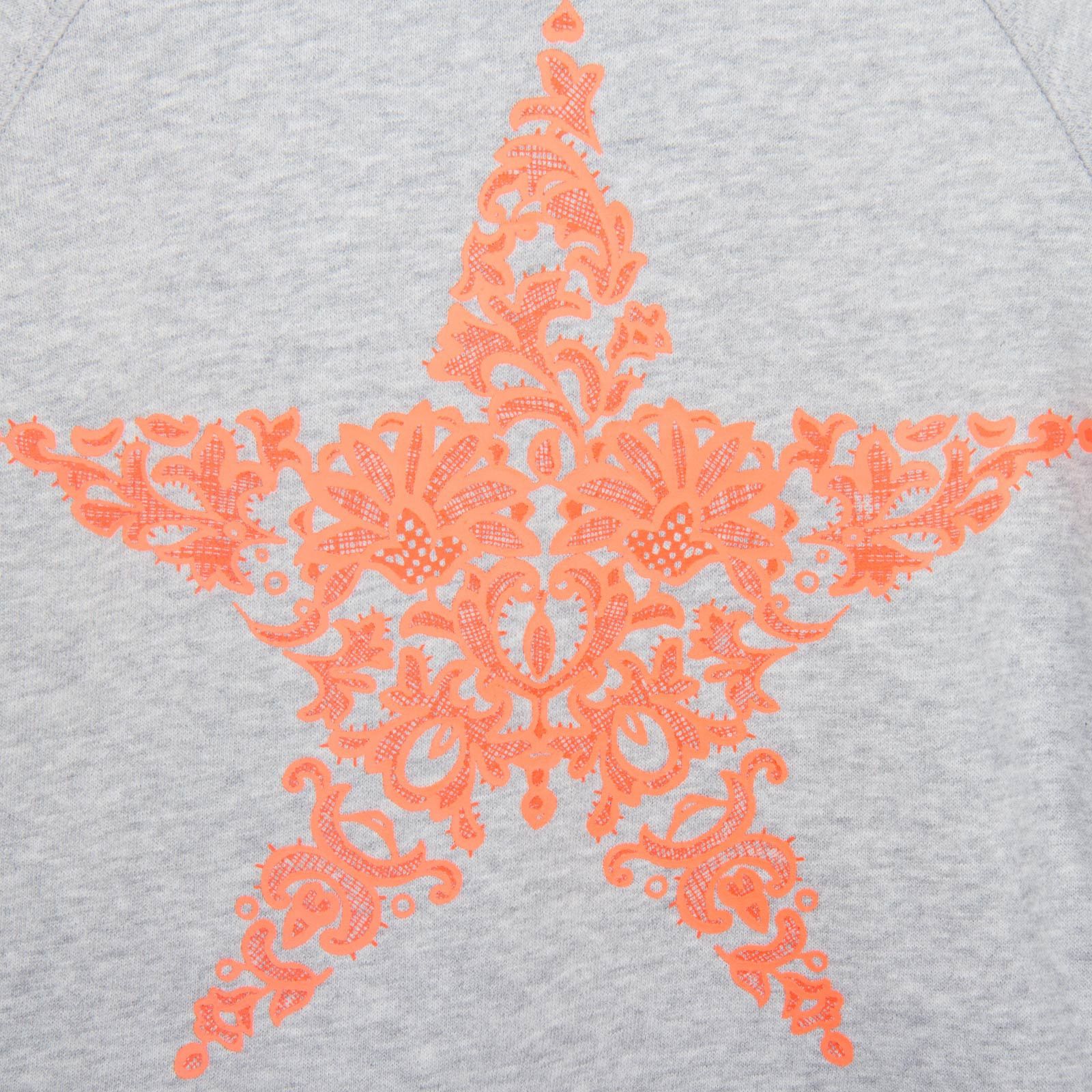 Betty Girls Grey Sweatshirt With Star Print Logo - CÉMAROSE | Children's Fashion Store - 3