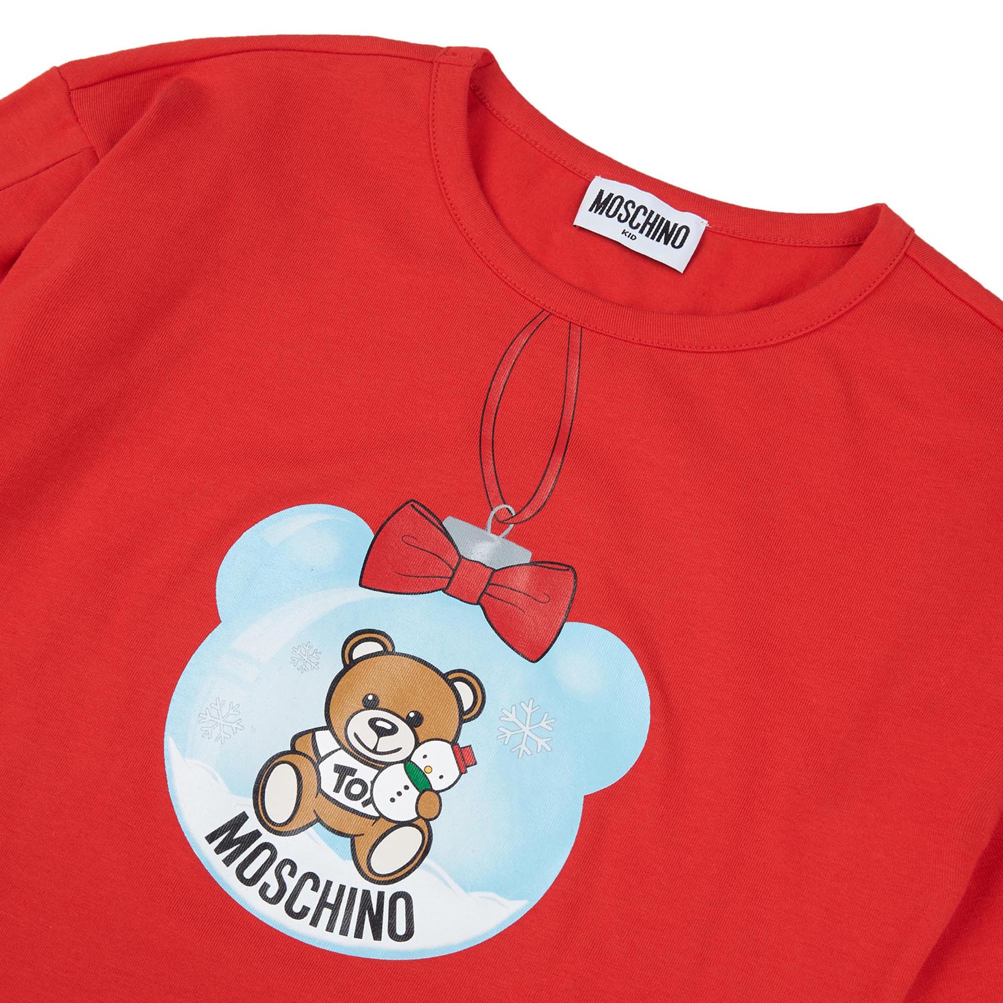 Girls Red Printing Cotton Top
