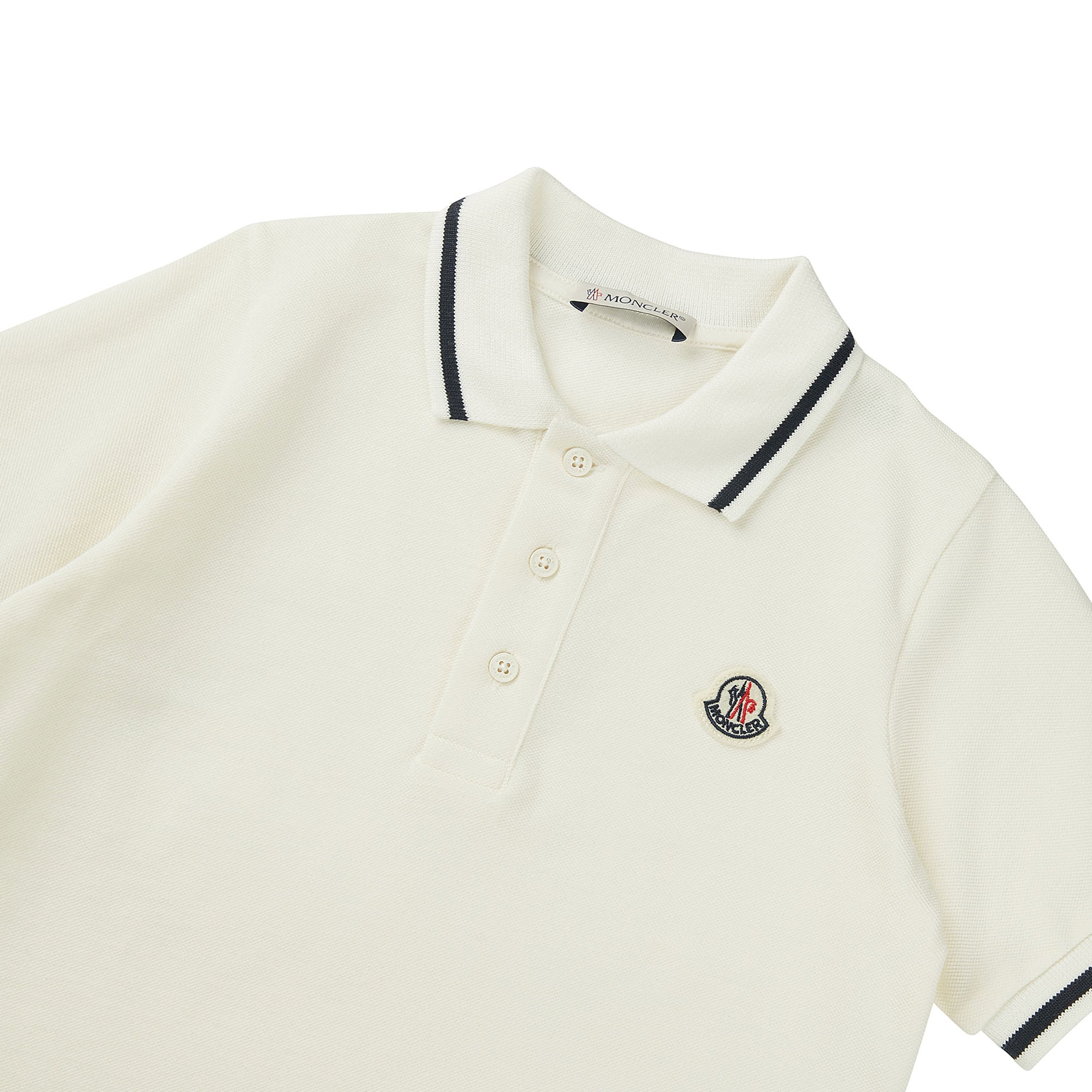 Boys White Cotton Polo Shirt