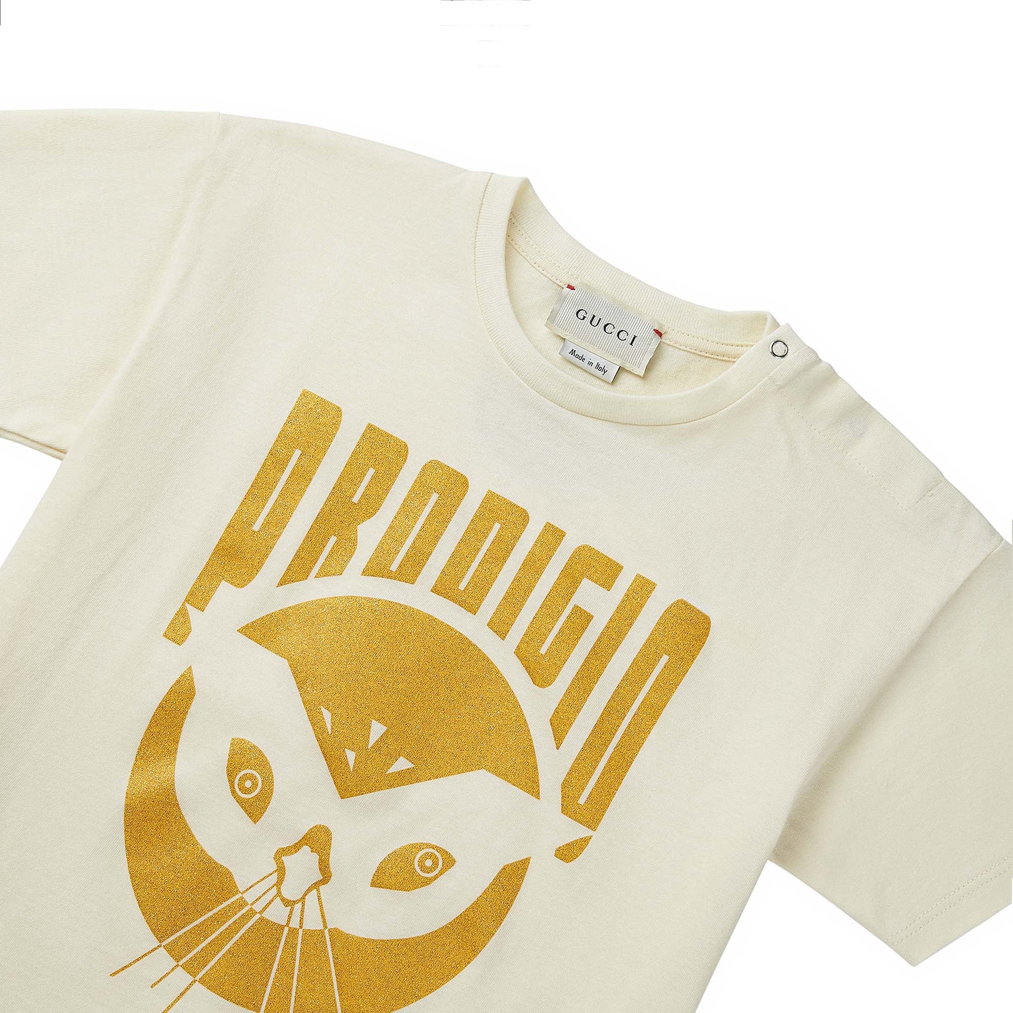 Baby Girls White Cotton T-shirt