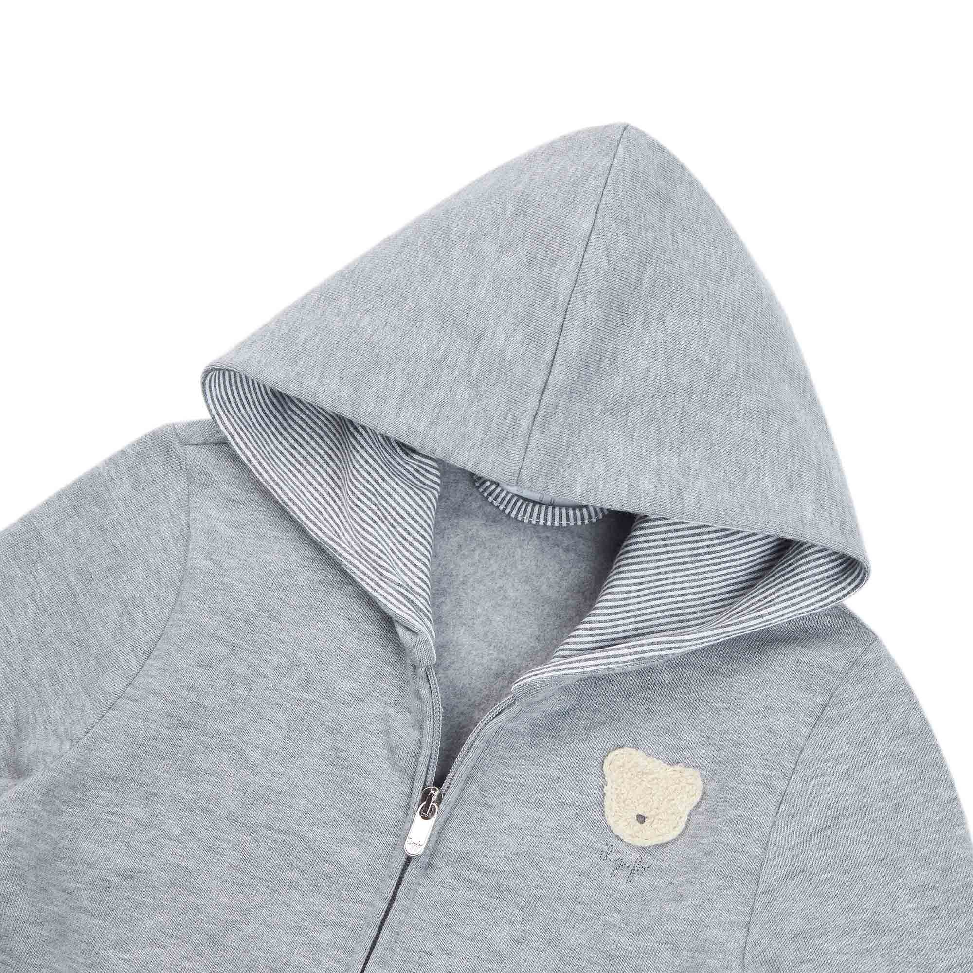 Baby Boys Grey Zip Cotton Jacket