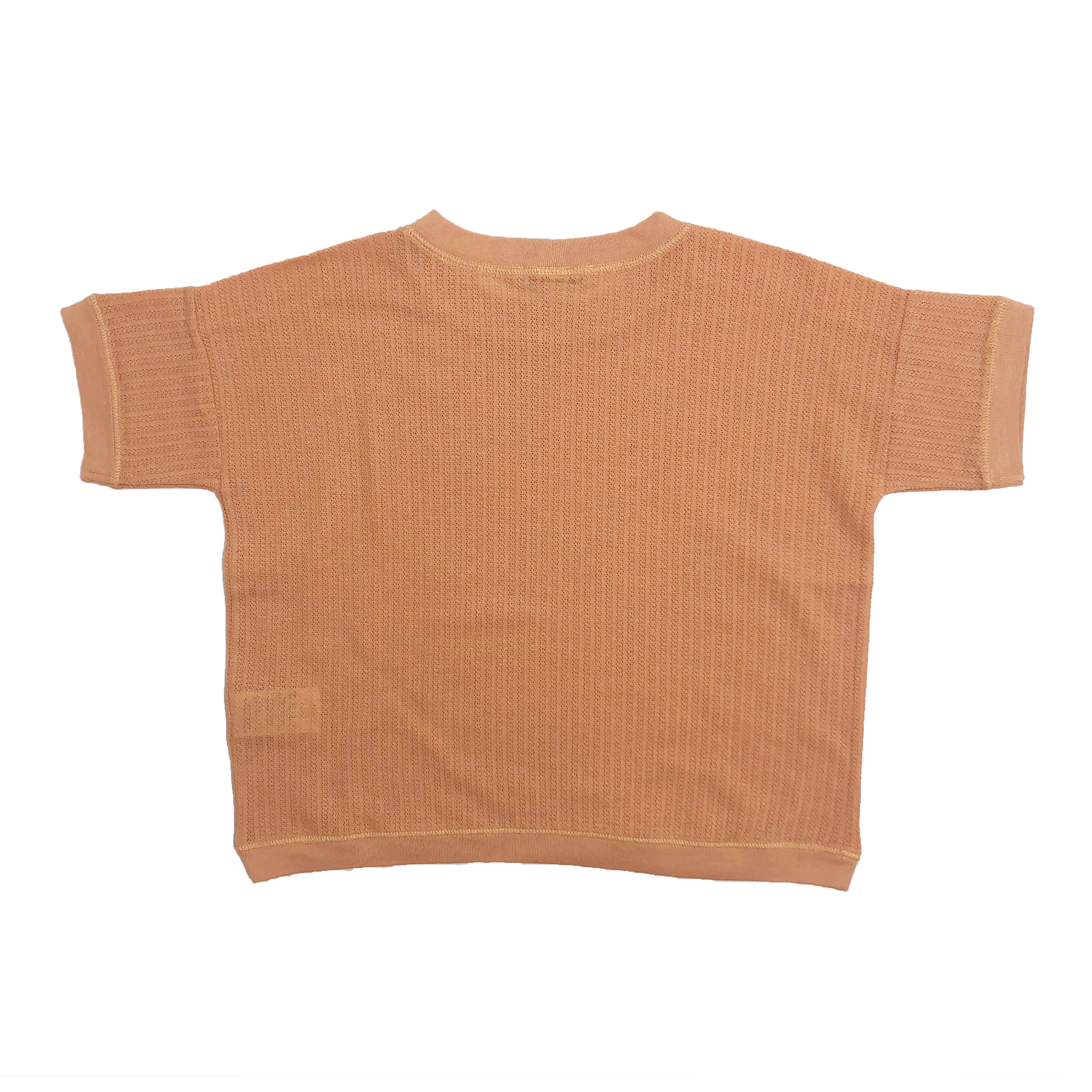 Baby Girls Coral Pink Cotton T-shirt