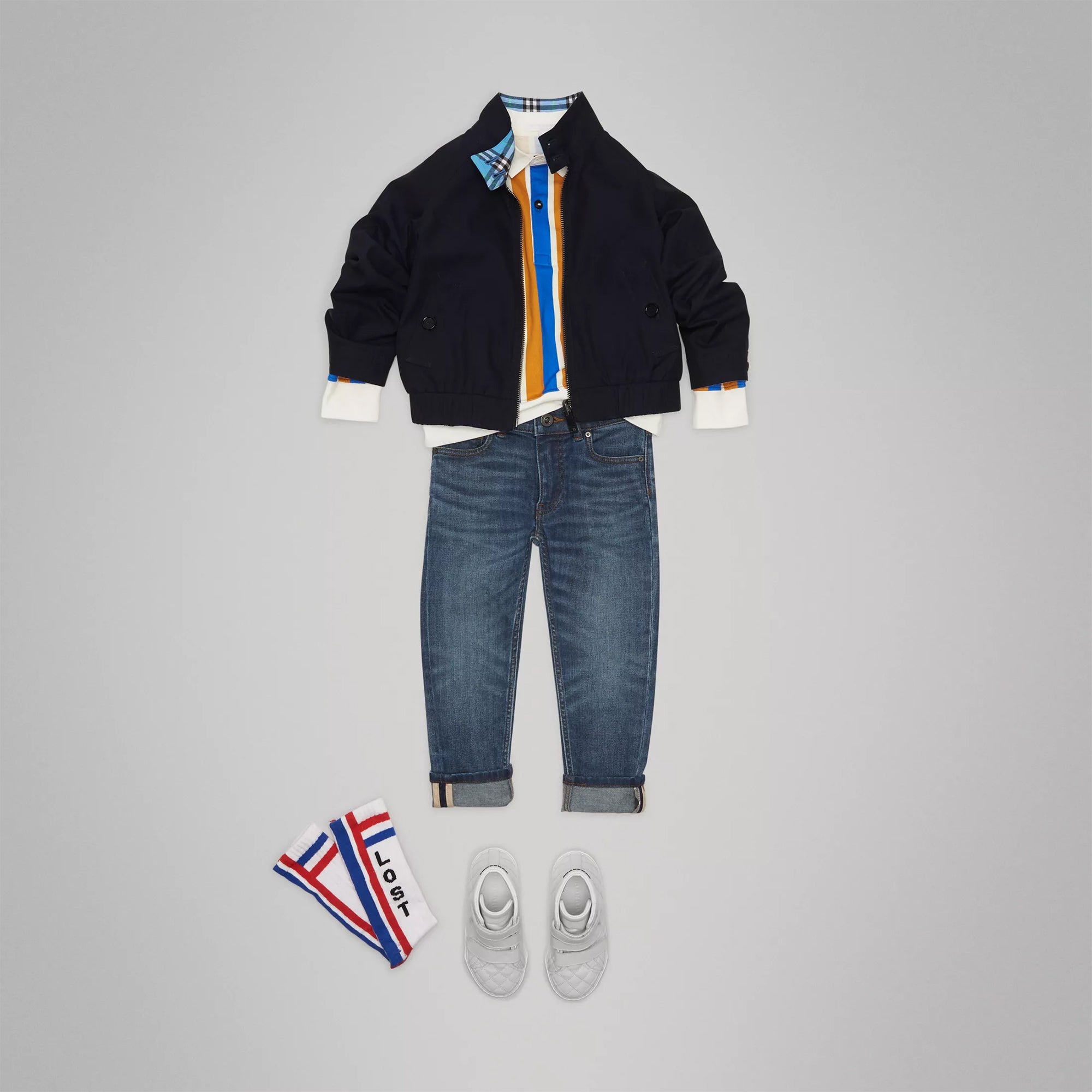 Boys Brilliant Navy Cotton Jacket