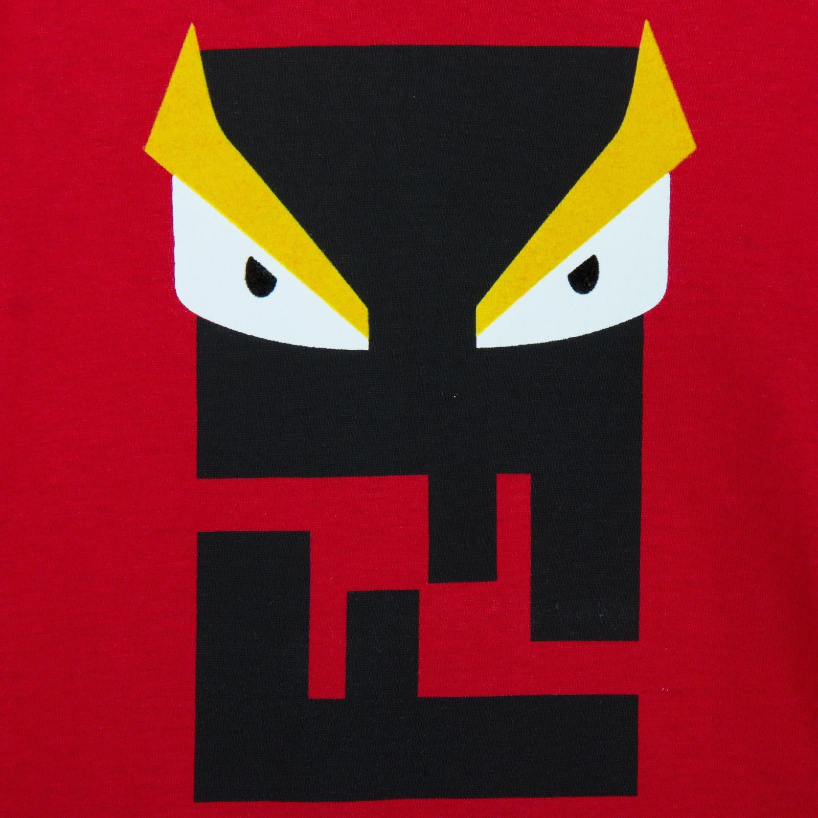 Boys Red Printed Monster Cotton T-Shirt - CÉMAROSE | Children's Fashion Store - 3
