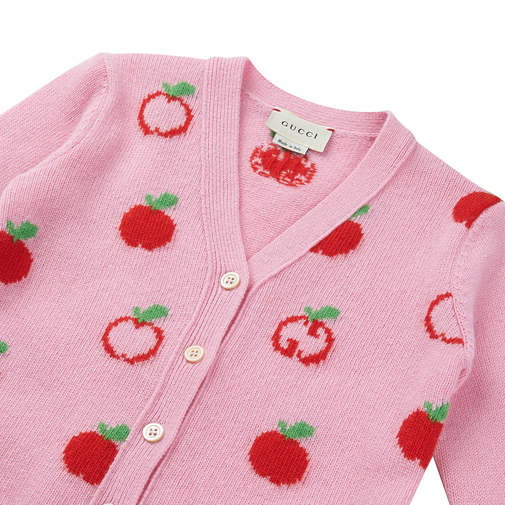 Baby Girls Pink Wool Cardigan