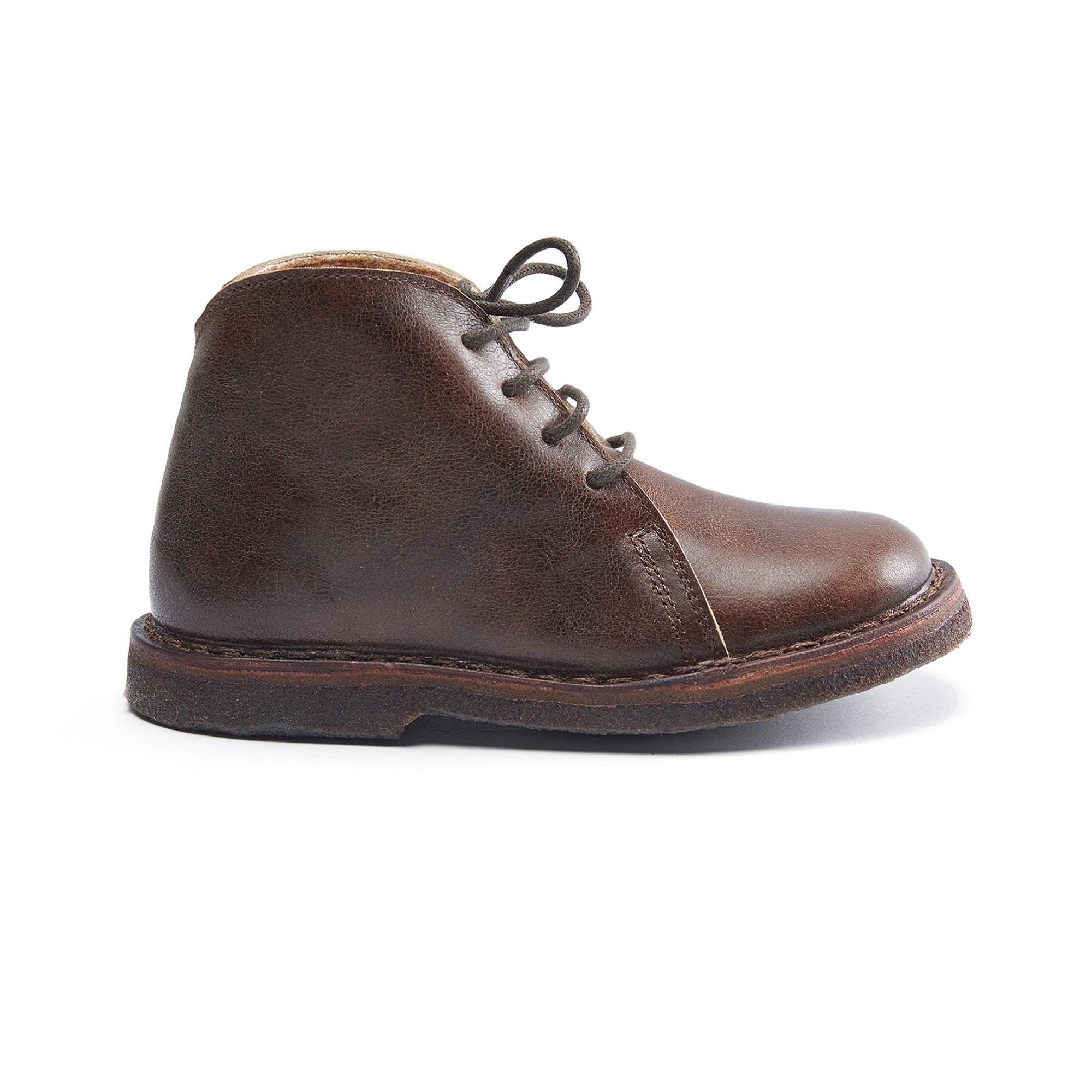 Boys & Girl Dark Brown Leather Shoes
