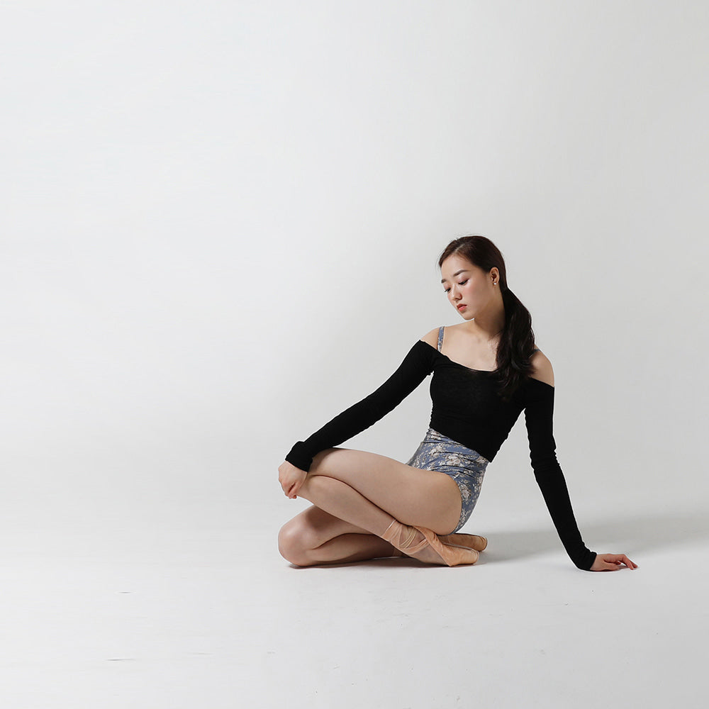 Girls Black Ballet Warm Up Sweater