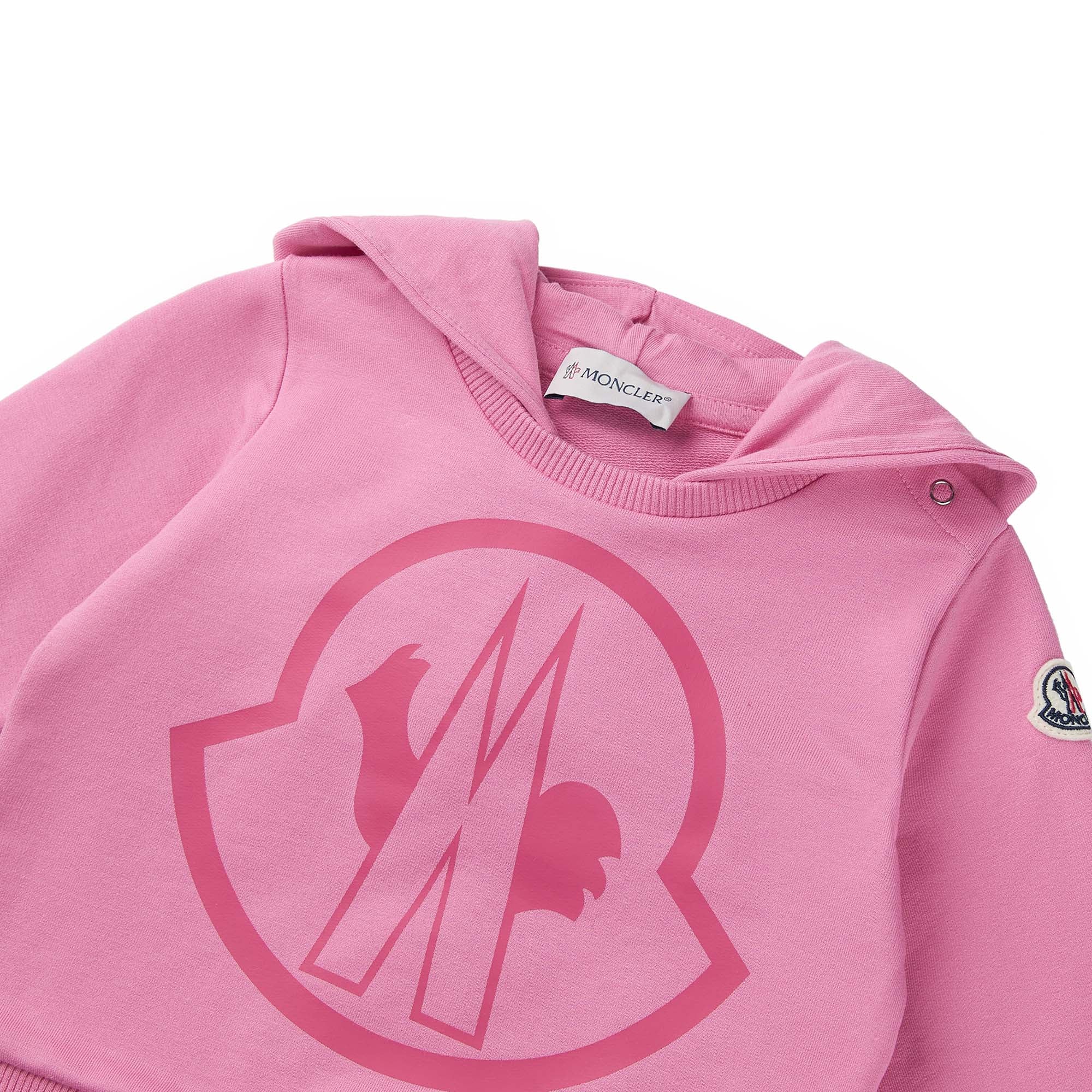 Baby Girls Pink Logo Cotton Sweatshirt
