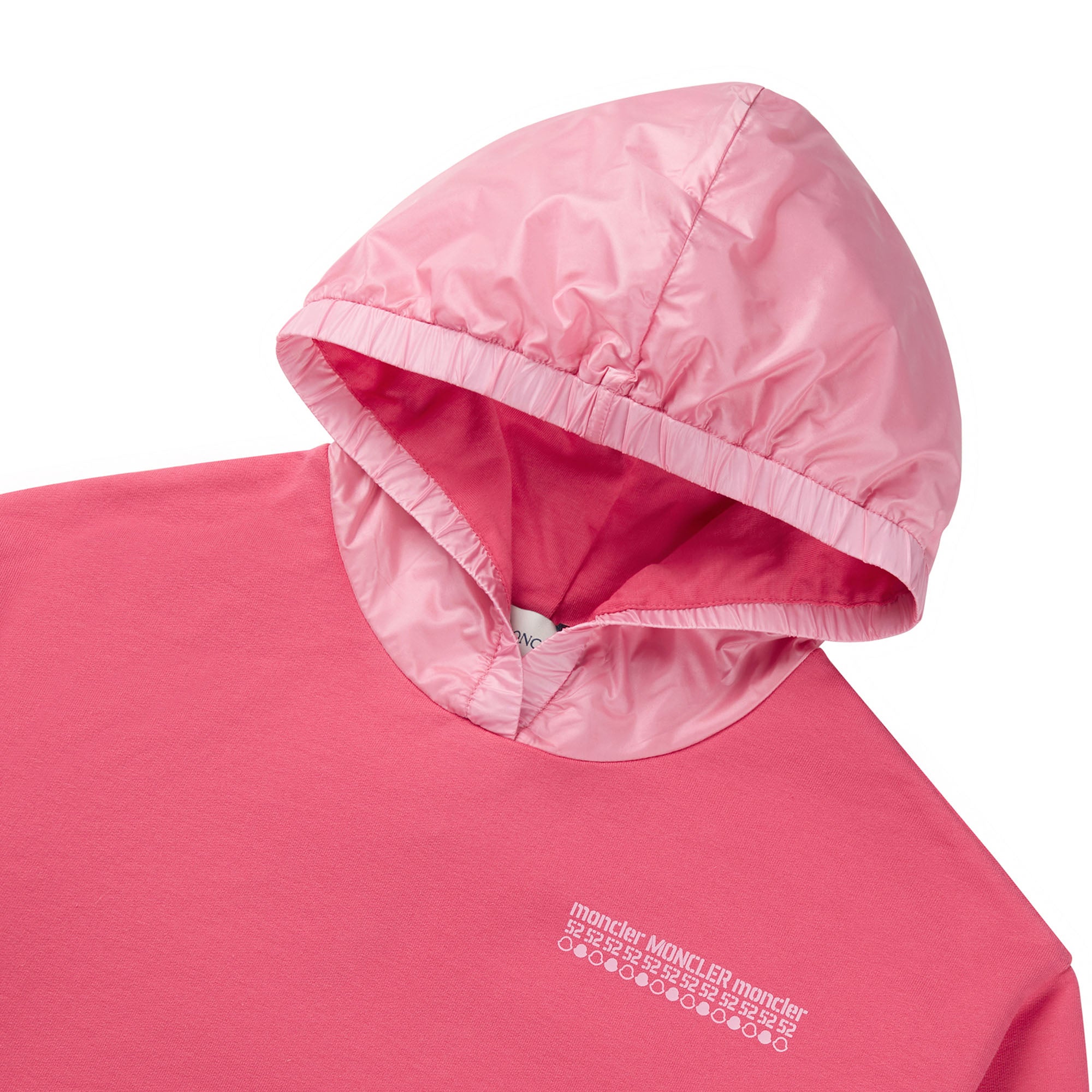 Girls Pink Hooded Cotton Sweatershirt