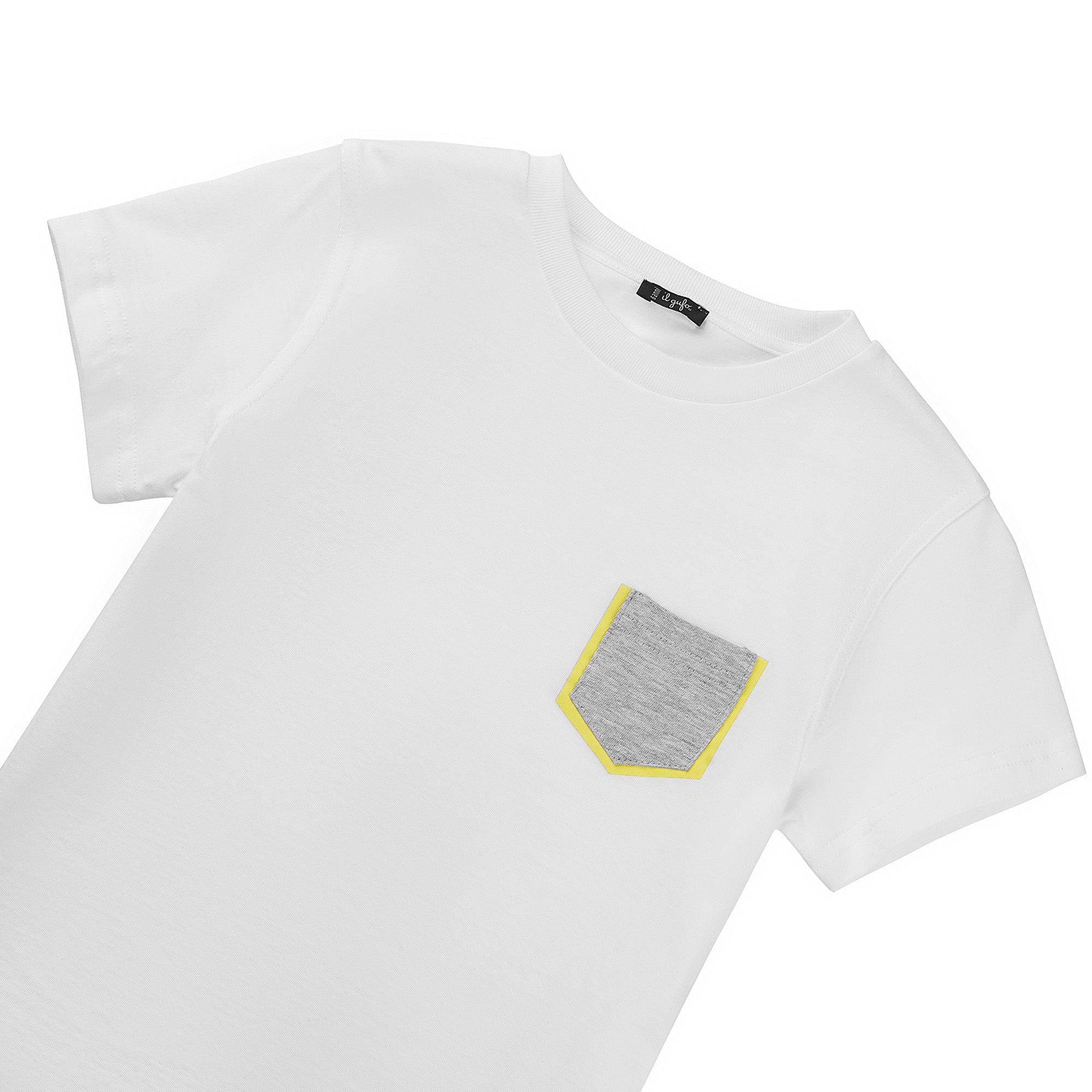 Girls White Cotton T-shirt