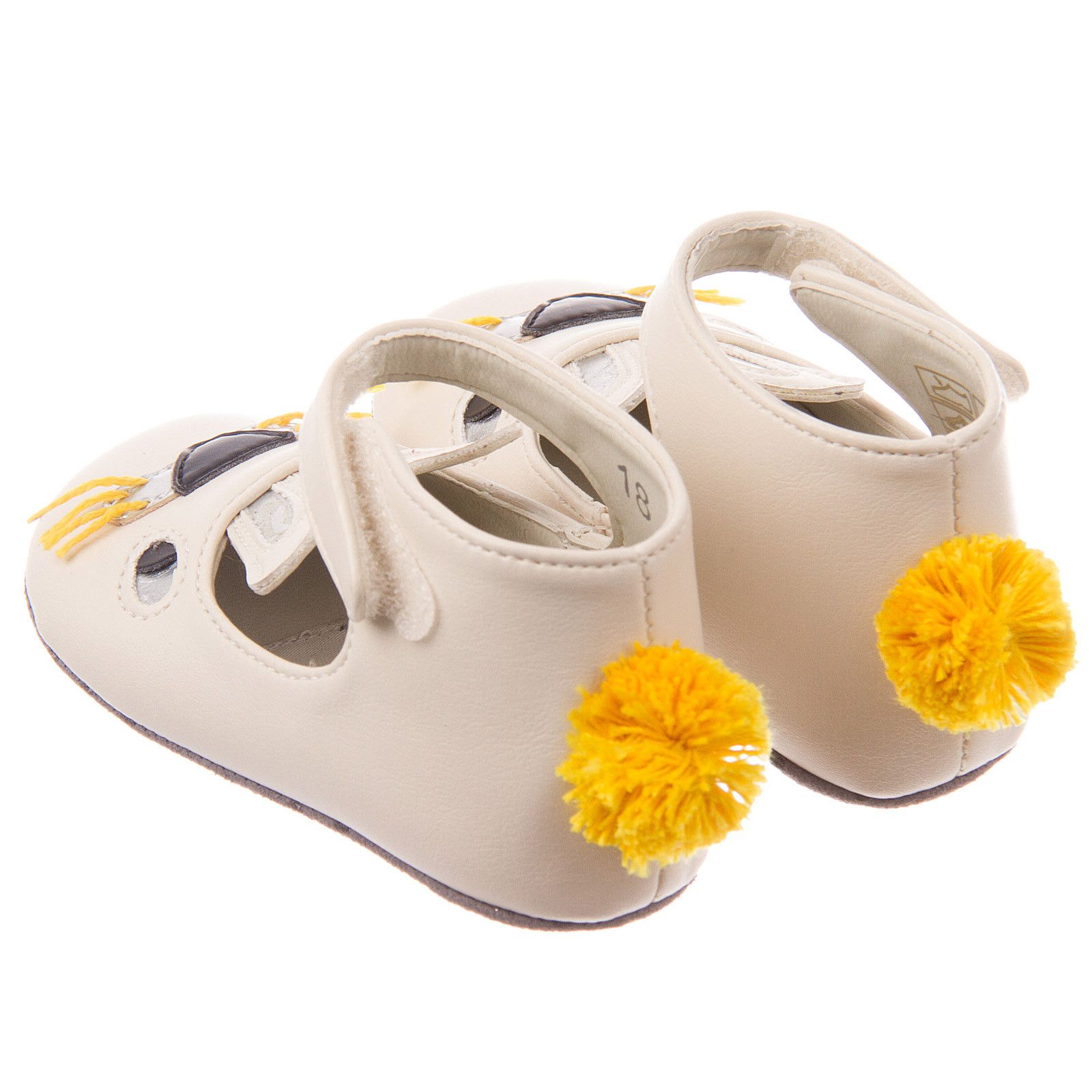 Hopper Baby Girls Beige Bunny Pre-Walker Shoes - CÉMAROSE | Children's Fashion Store - 3