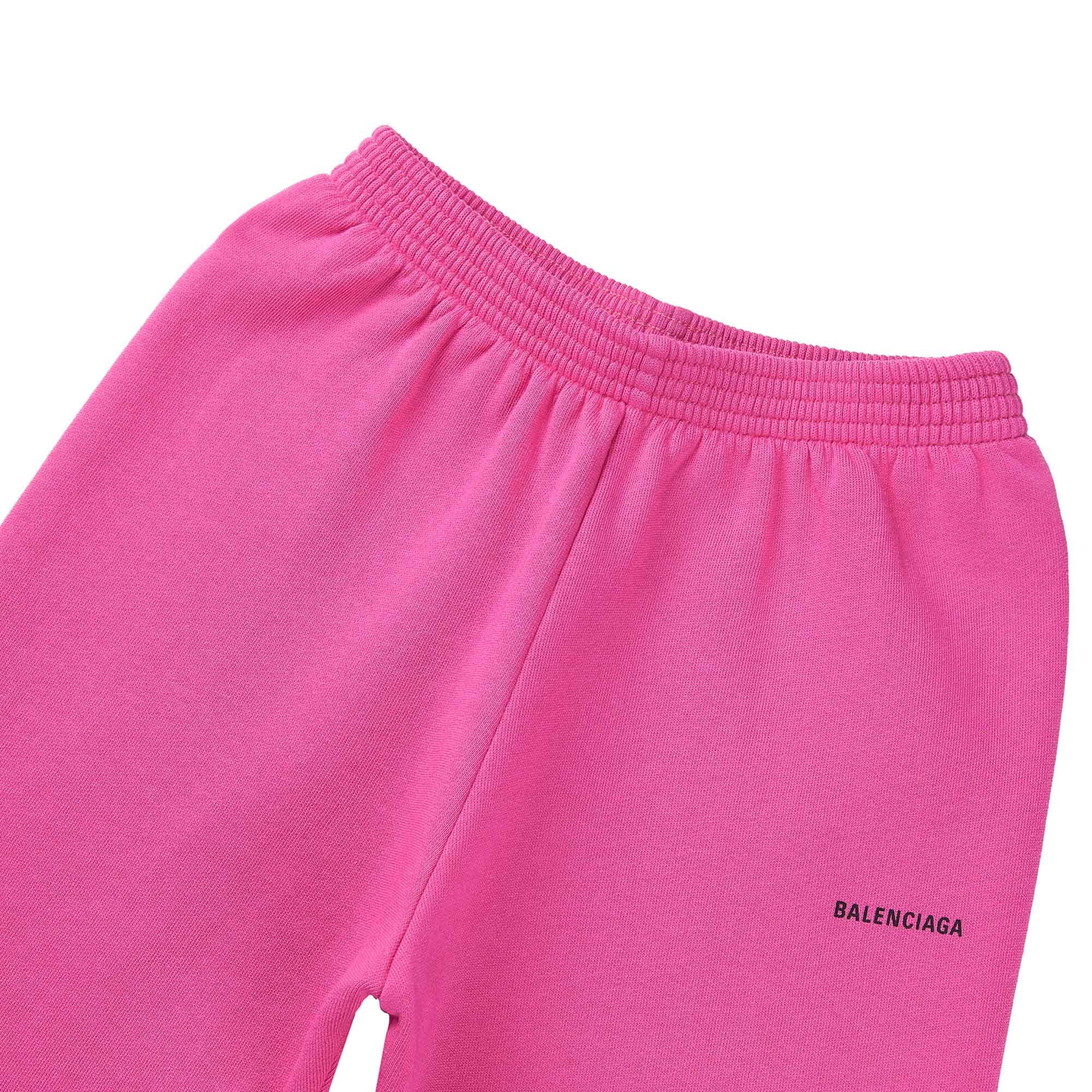 Girls Pink Logo Cotton Shorts