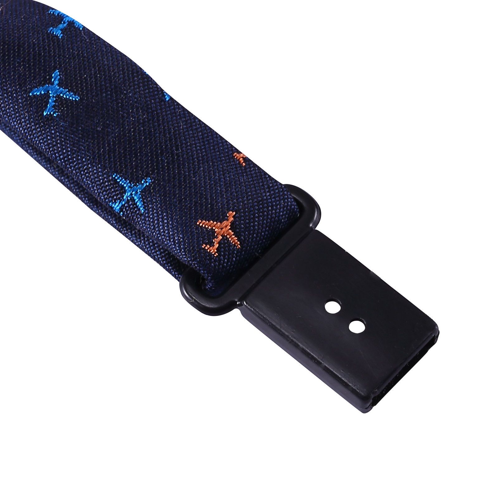Boys Navy Blue Embroidered Trims Silk Bow Ties - CÉMAROSE | Children's Fashion Store - 3