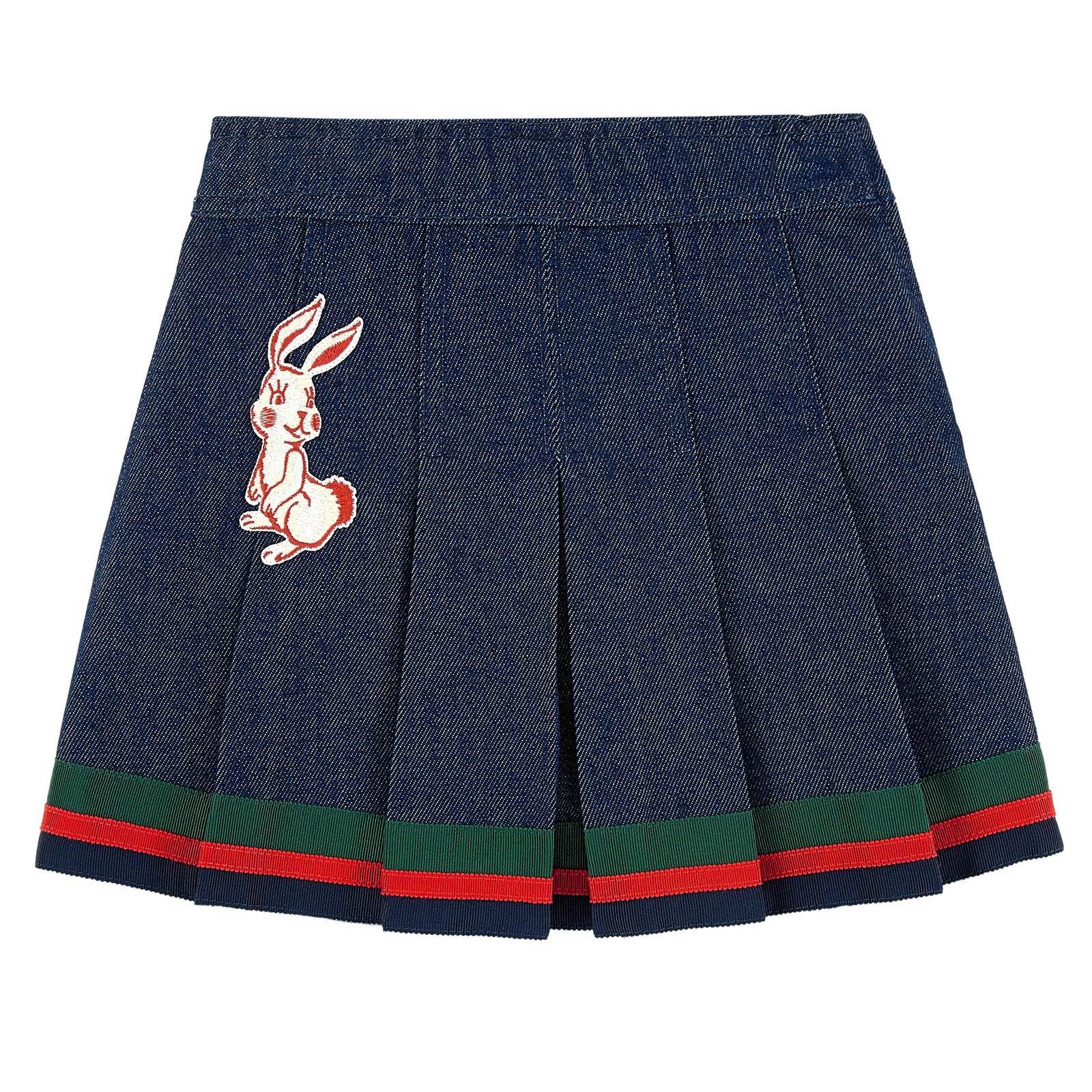 Girls Dark Blue Cotton Skirt