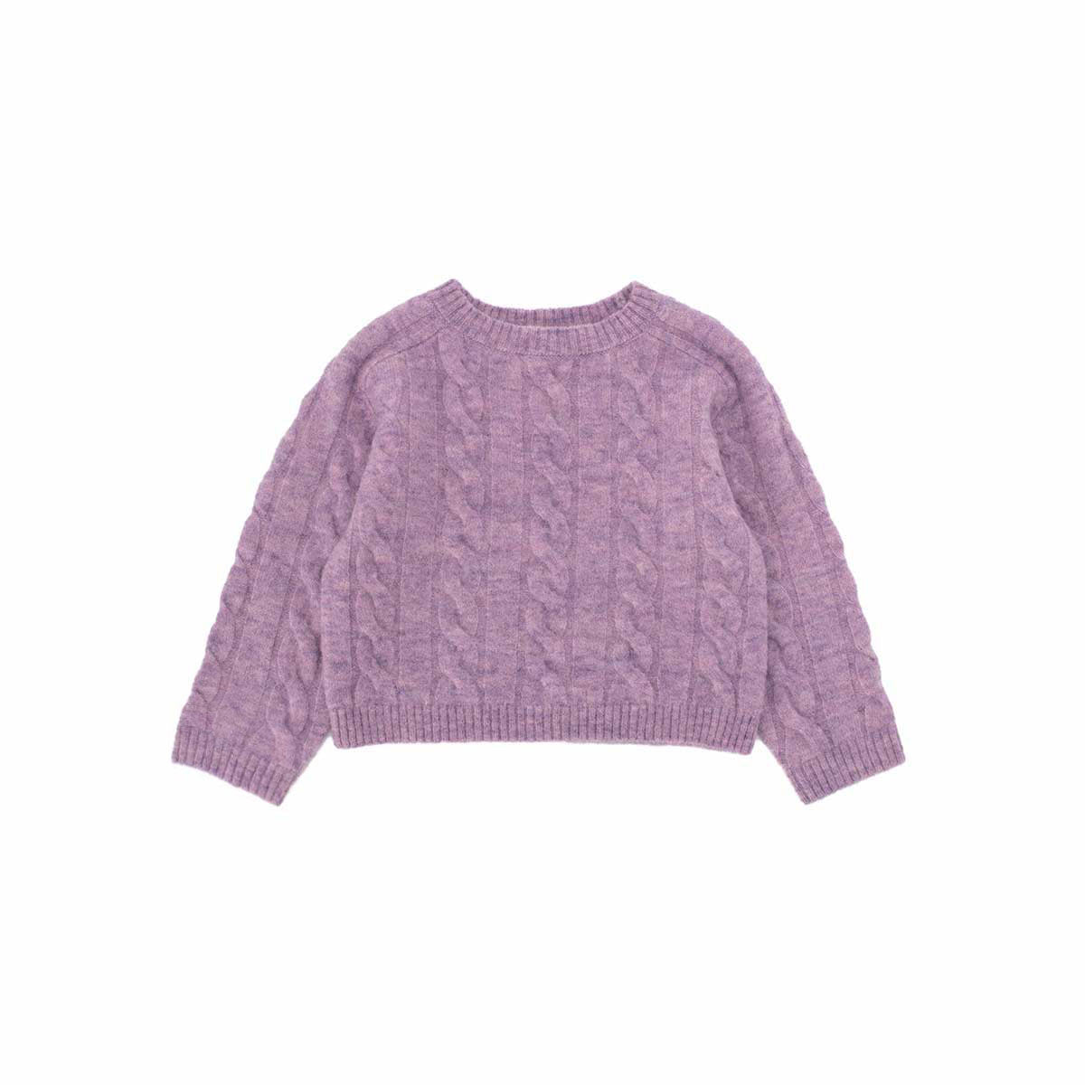 Girls Purple Wool Sweater