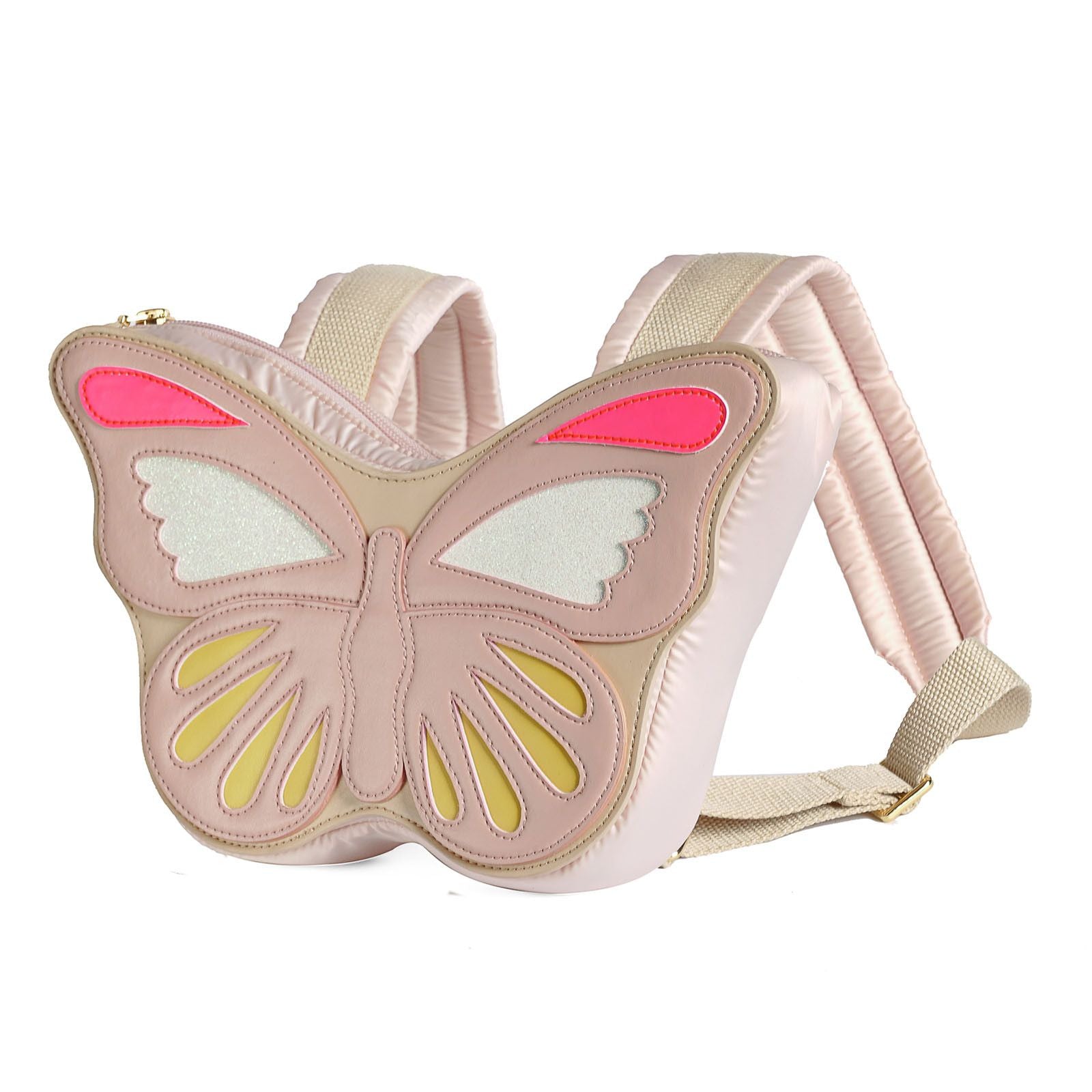 Girls Pink Butterfly Shape Backpack - CÉMAROSE | Children's Fashion Store