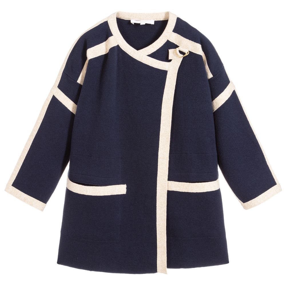 Girls Blue Cotton Jacket