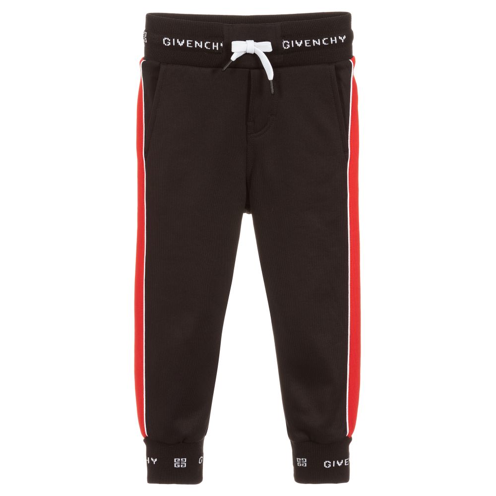 Boys Black Drawstring Trousers