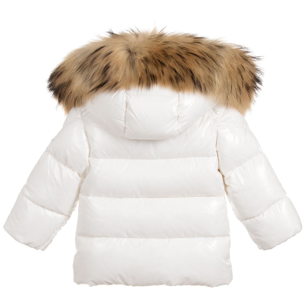 Baby Boys & Girls White "K2" Padded Down Jacket