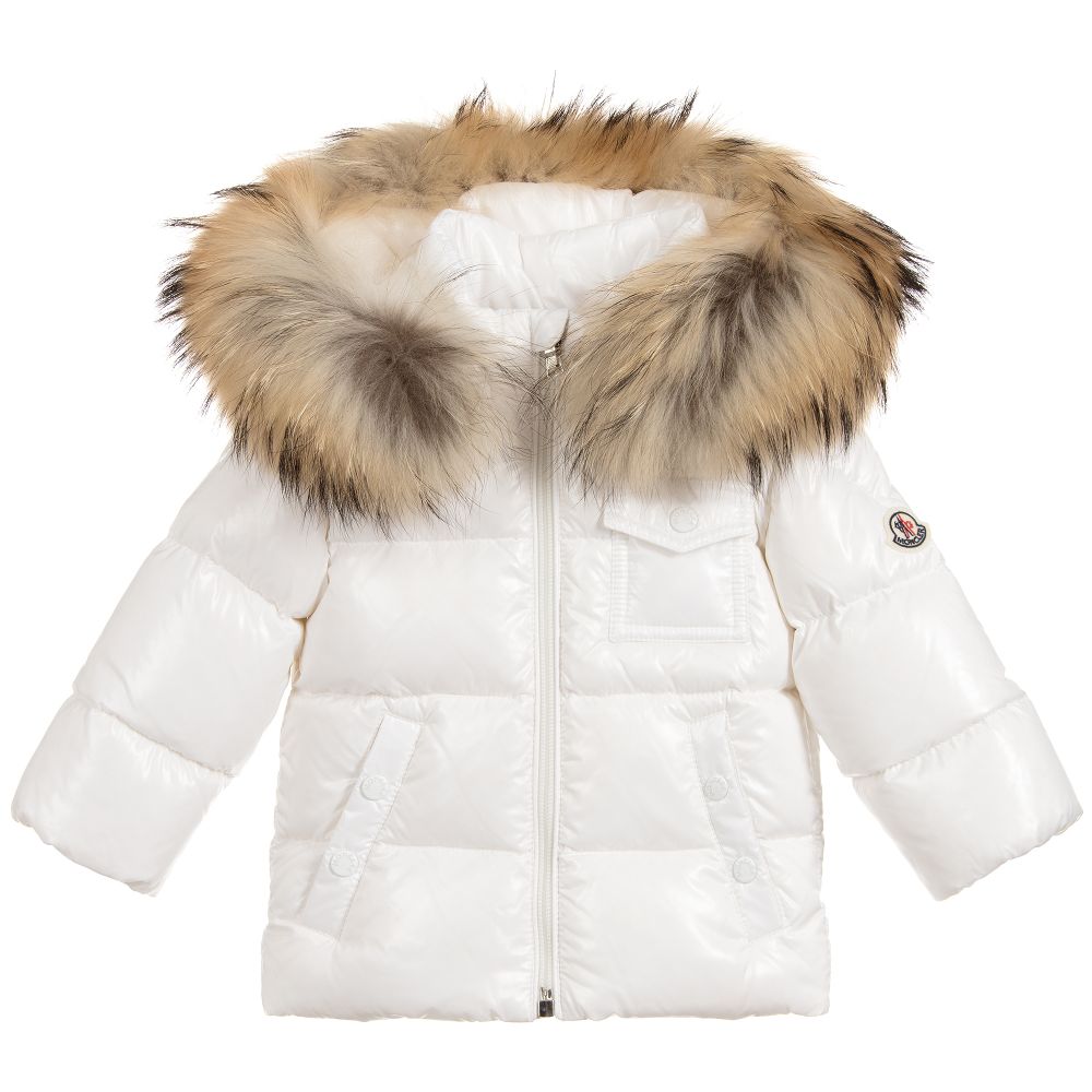 Baby Boys & Girls White "K2" Padded Down Jacket