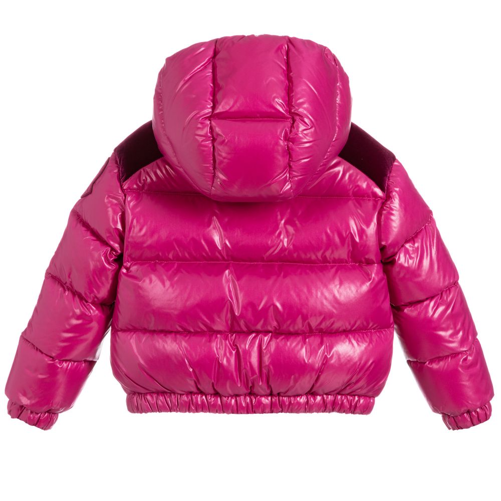 Girls Pink "CHOUETTE" Padded Down Puffer Jacket