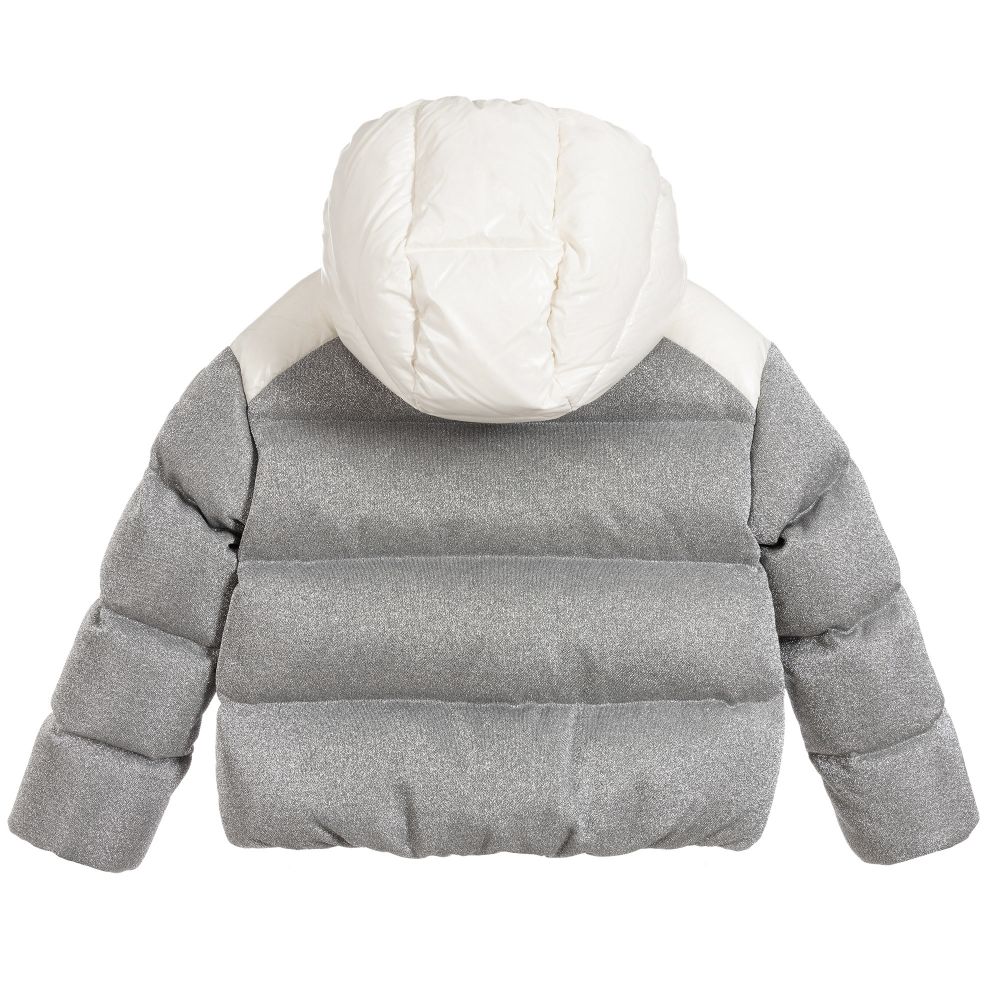 Girls Grey "CHOUETTE" Padded Down Jacket