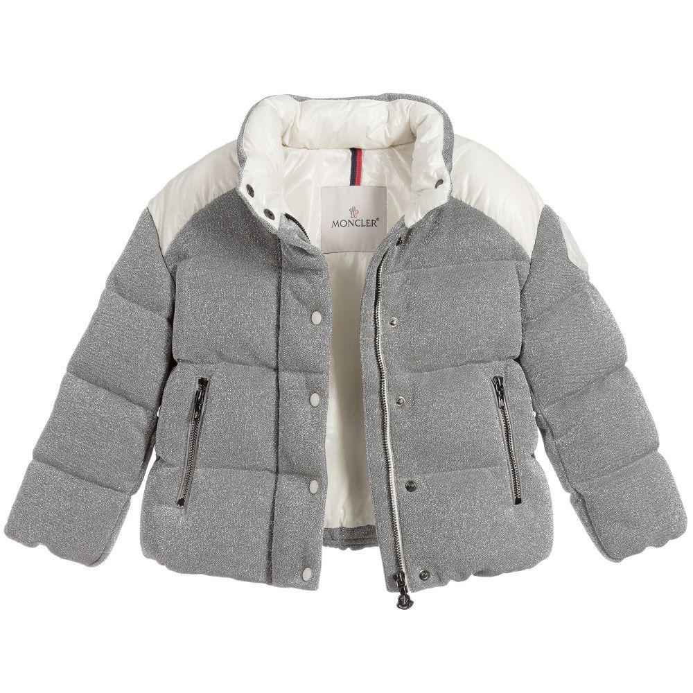Girls Grey "CHOUETTE" Padded Down Jacket