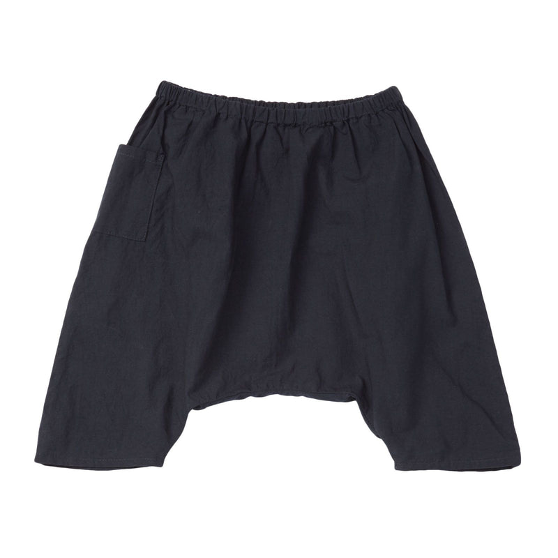 Baby Navy Blue Cotton Woven Trousers - CÉMAROSE | Children's Fashion Store