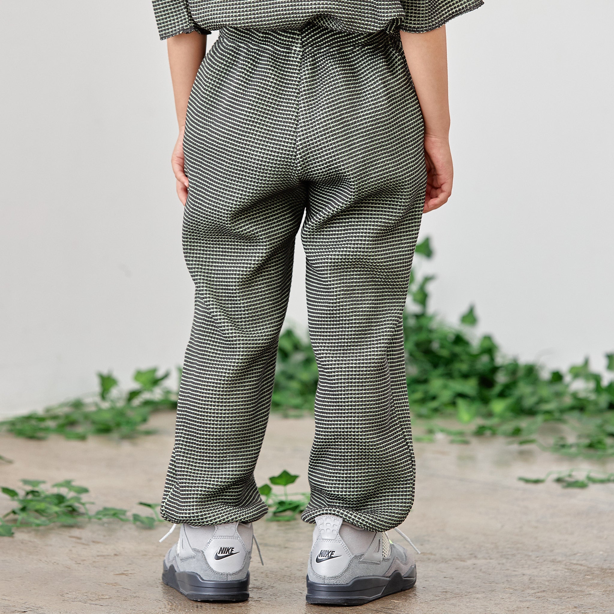 Boys & Girls Charcoal Check Trousers