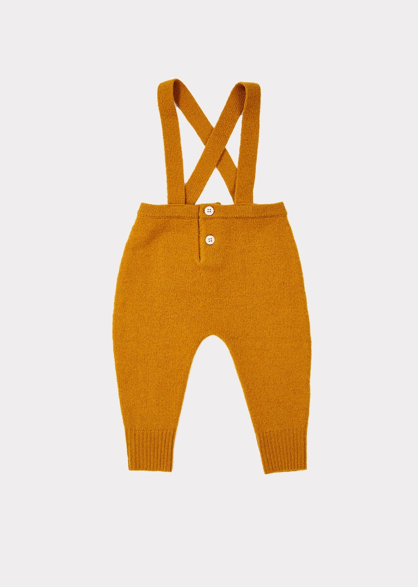 Baby Girls Yellow Wool Trousers